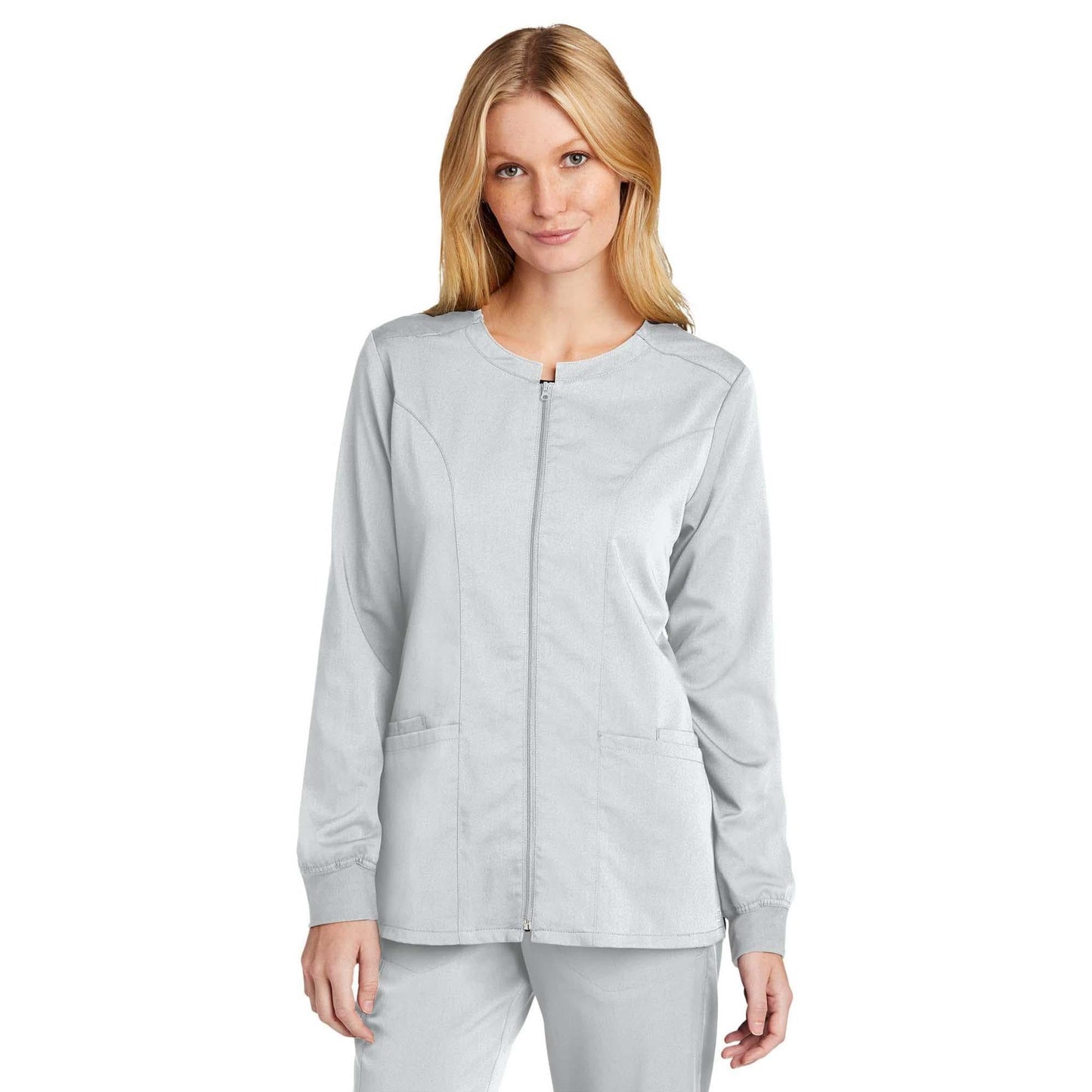 Black Scrub Jacket - WonderWink - Modern Fit