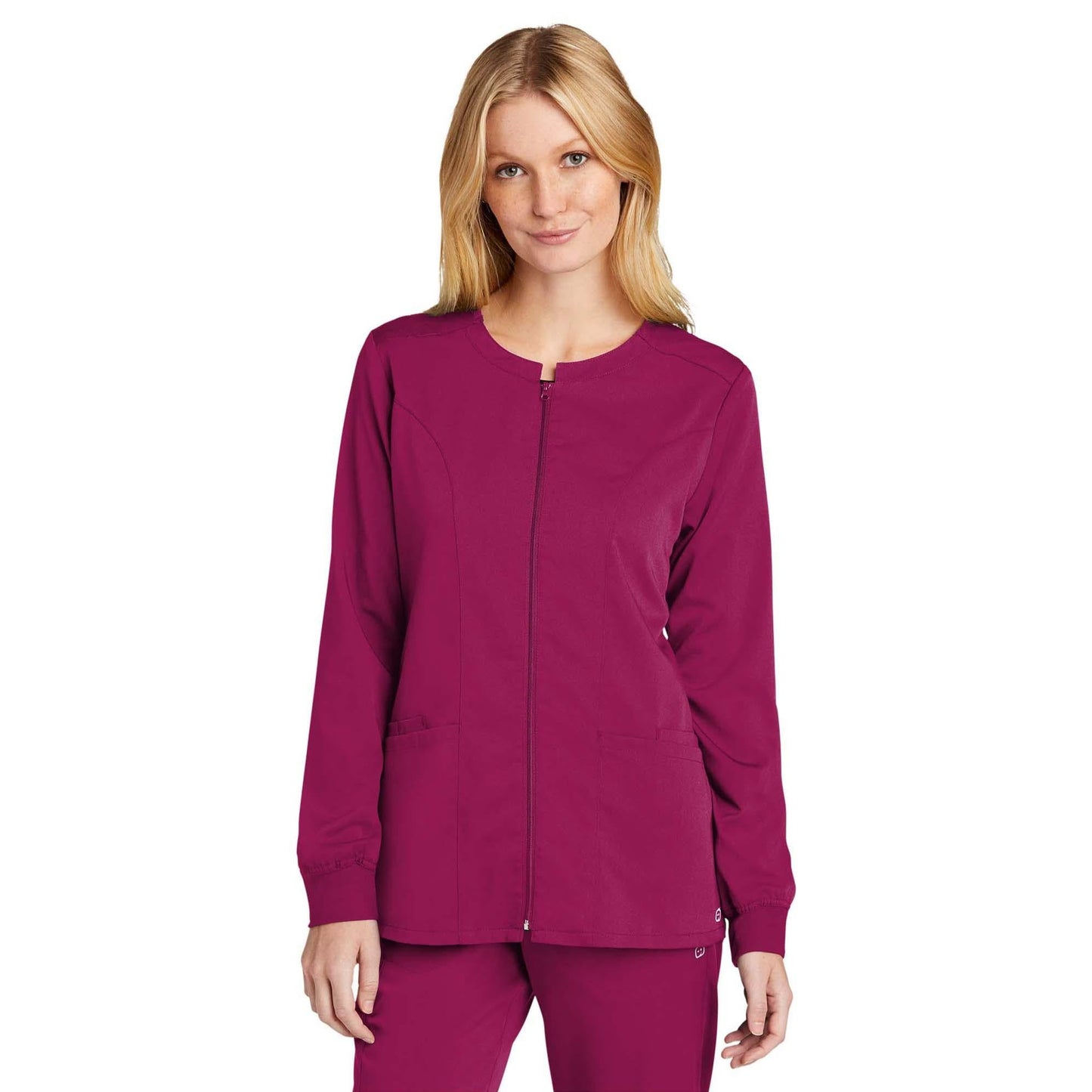 Black Scrub Jacket - WonderWink - Modern Fit