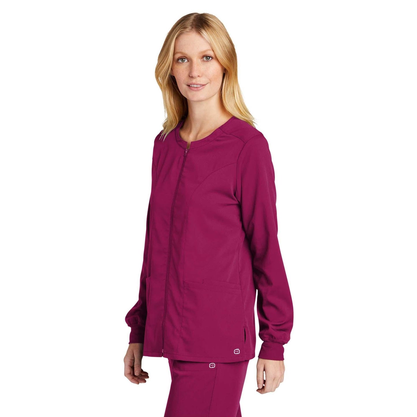 Black Scrub Jacket - WonderWink - Modern Fit