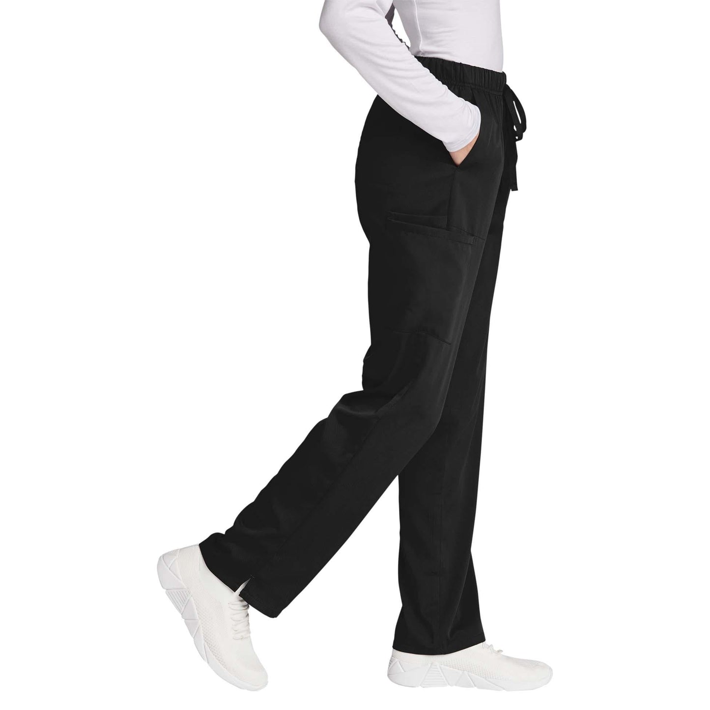 Black Scrub Pants - WonderWink - Comfortable Flex Design