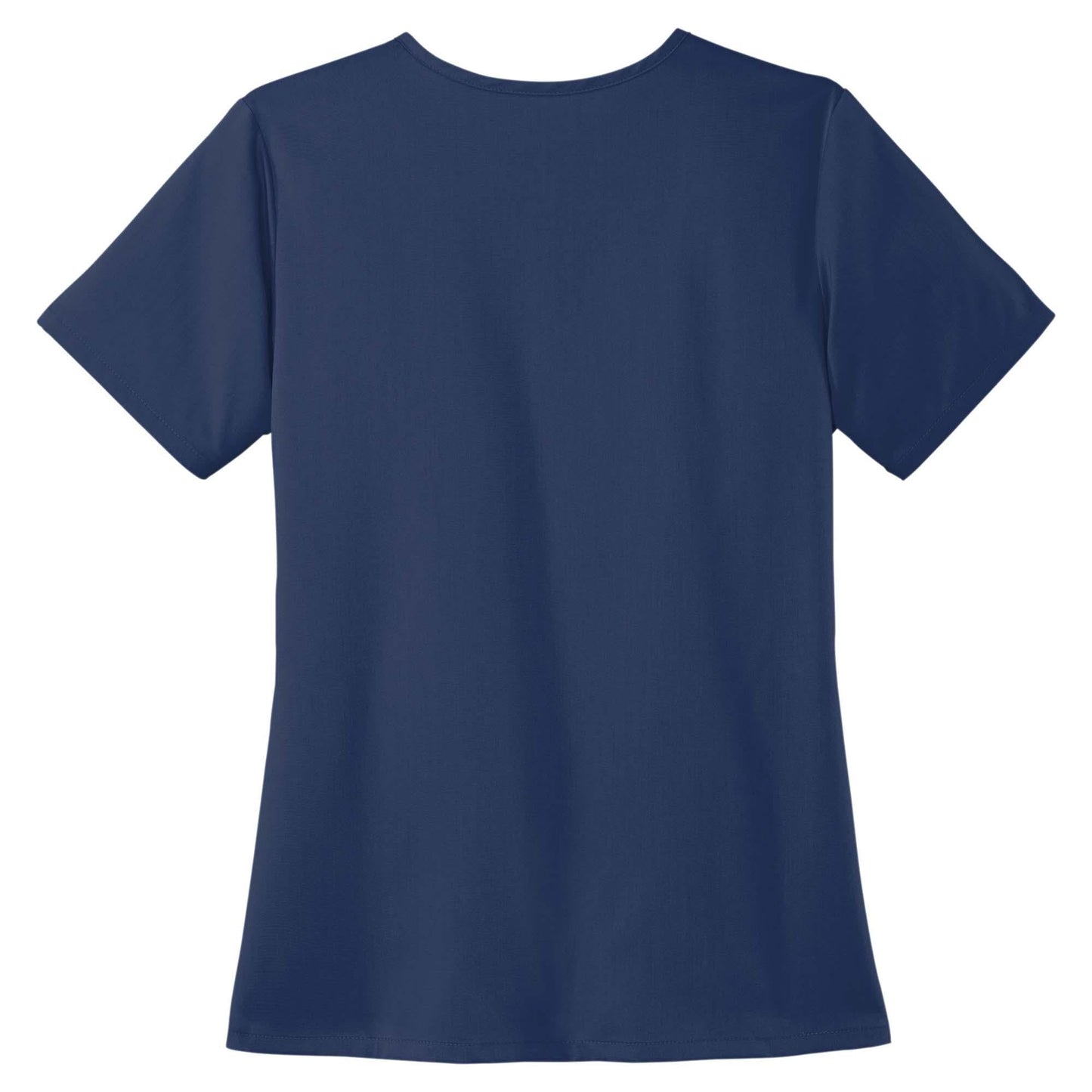 Black Scrub Tops - WonderWink - Stylish Mock Wrap