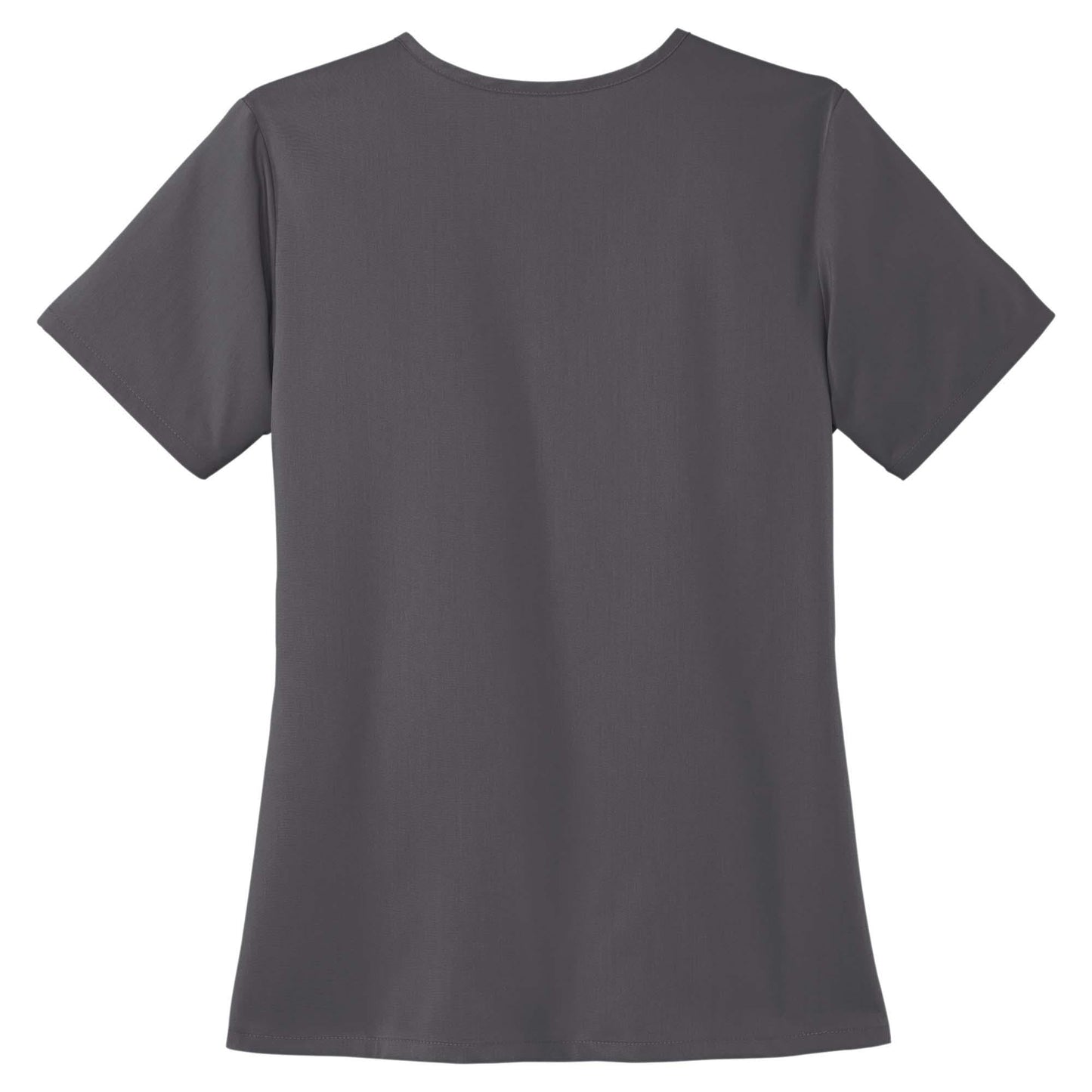 Black Scrub Tops - WonderWink - Stylish Mock Wrap