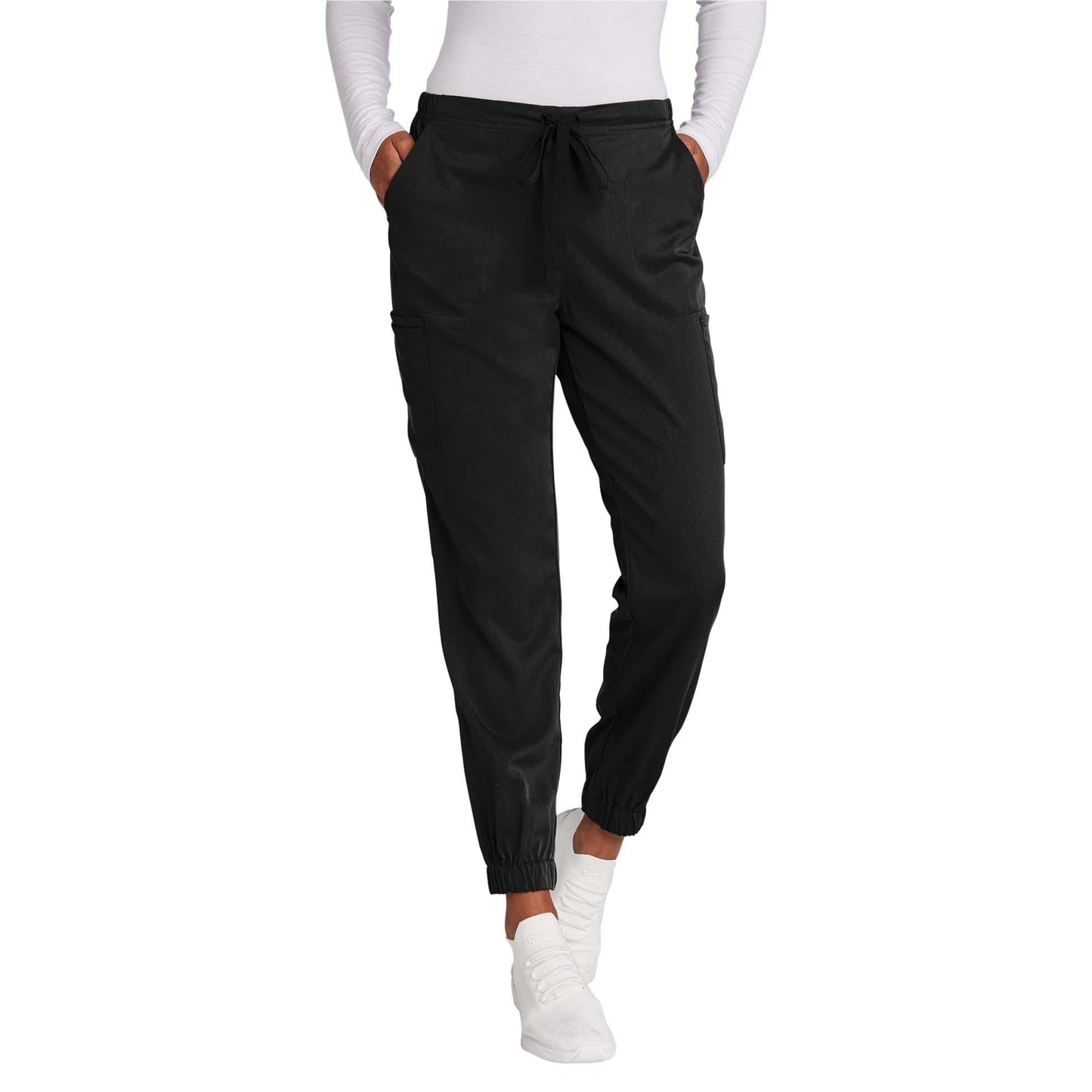 Black Scrub Pants - WonderWink - Modern Jogger Fit