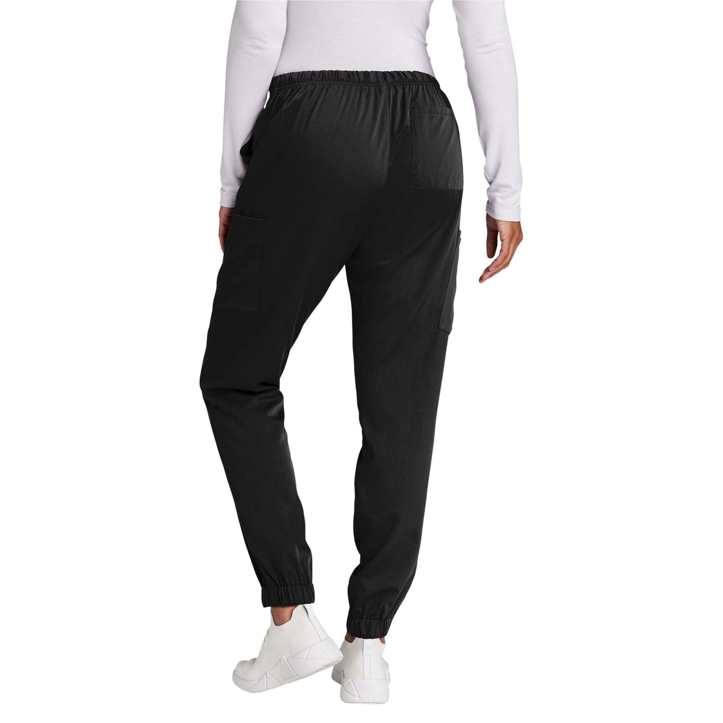 Black Scrub Pants - WonderWink - Modern Jogger Fit