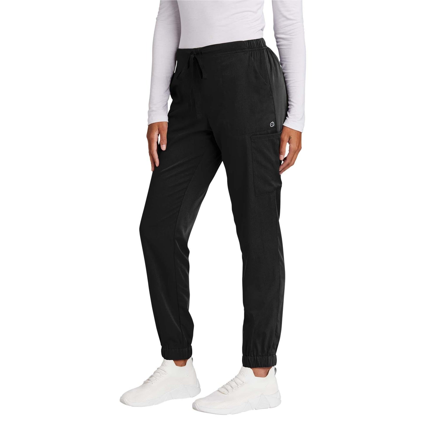 Black Scrub Pants - WonderWink - Modern Jogger Fit