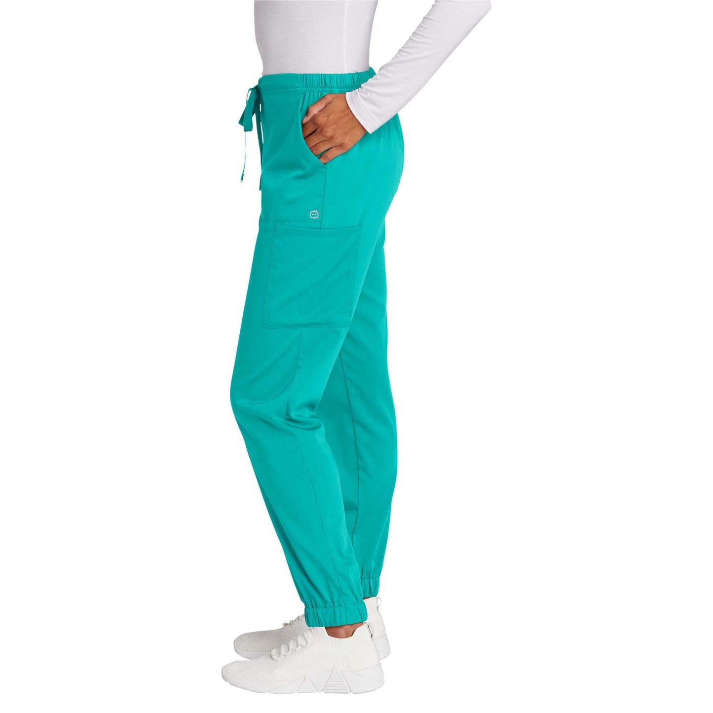 Black Scrub Pants - WonderWink - Modern Jogger Fit