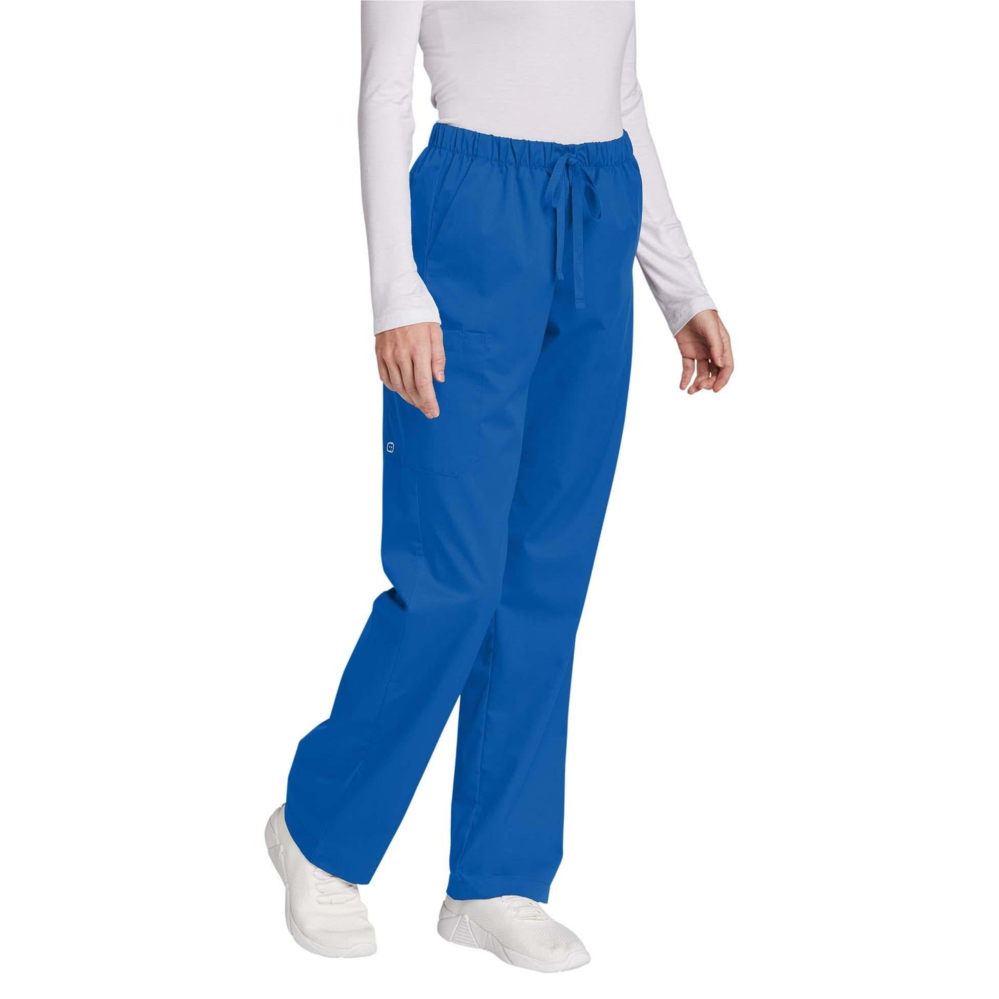 Black Scrub Pants - WonderWink - Comfortable Cargo Design
