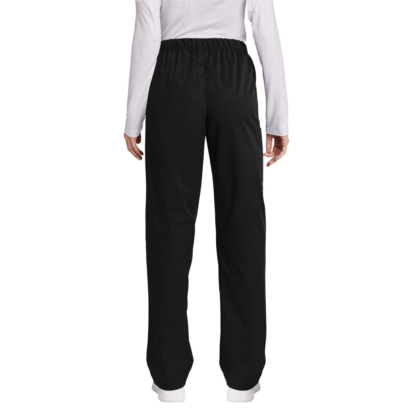 Black Scrub Pants - WonderWink - Comfortable Cargo Style