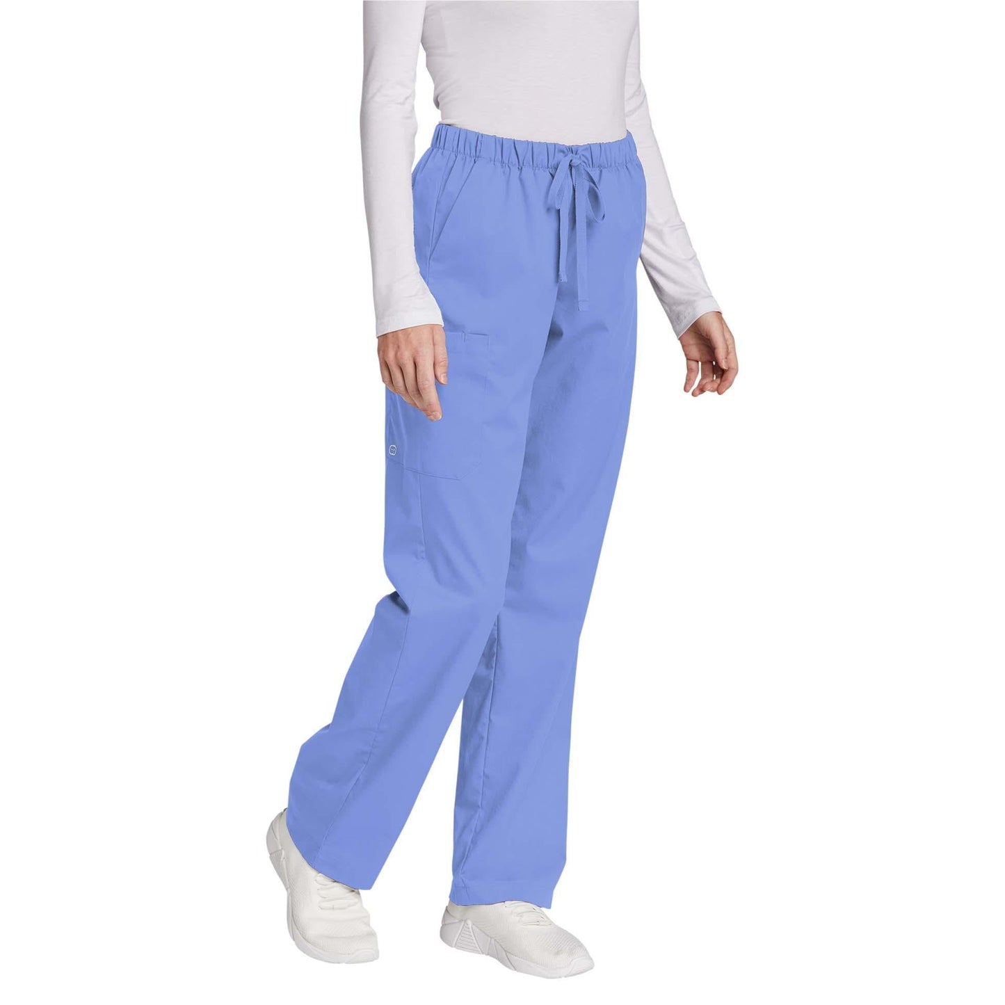 Black Scrub Pants - WonderWink - Comfortable Cargo Style