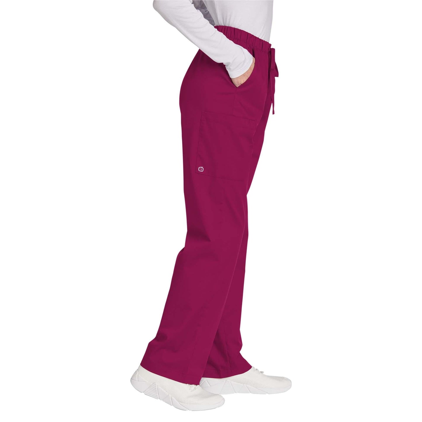 Black Scrub Pants - WonderWink - Comfortable Cargo Style
