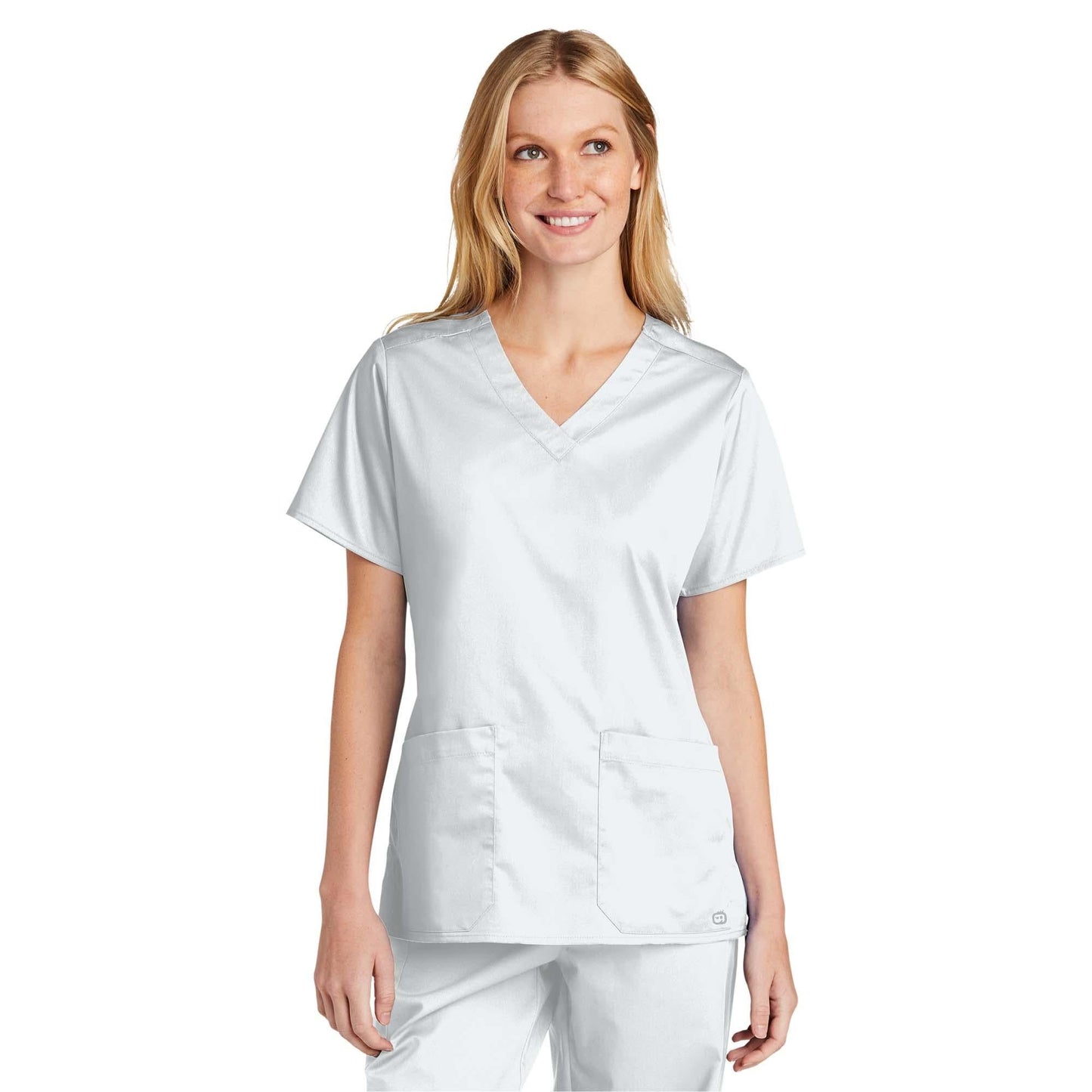 Black Scrub Tops - WonderWink - V-Neck Design