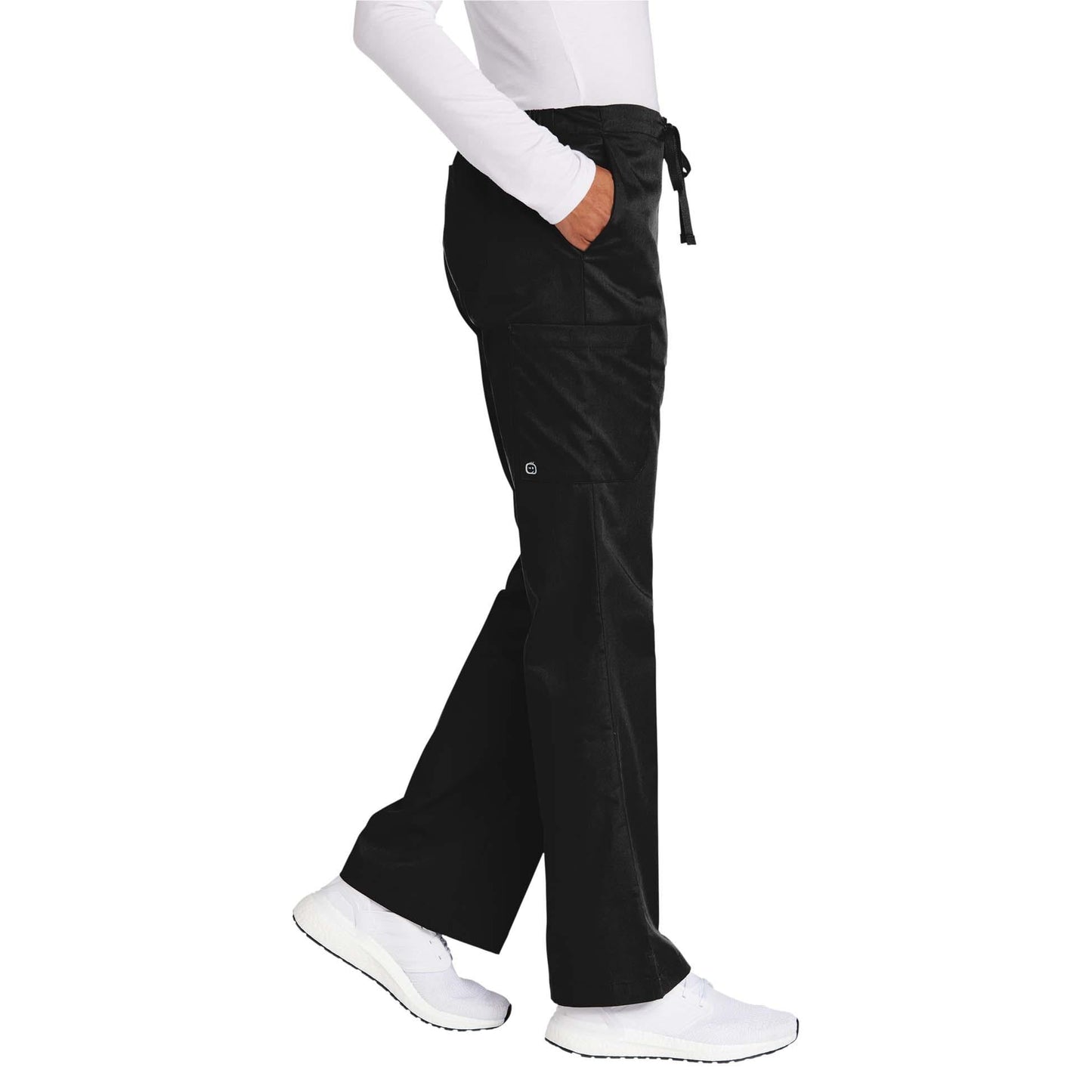 Black Scrub Pants - WonderWink - Comfortable Fit