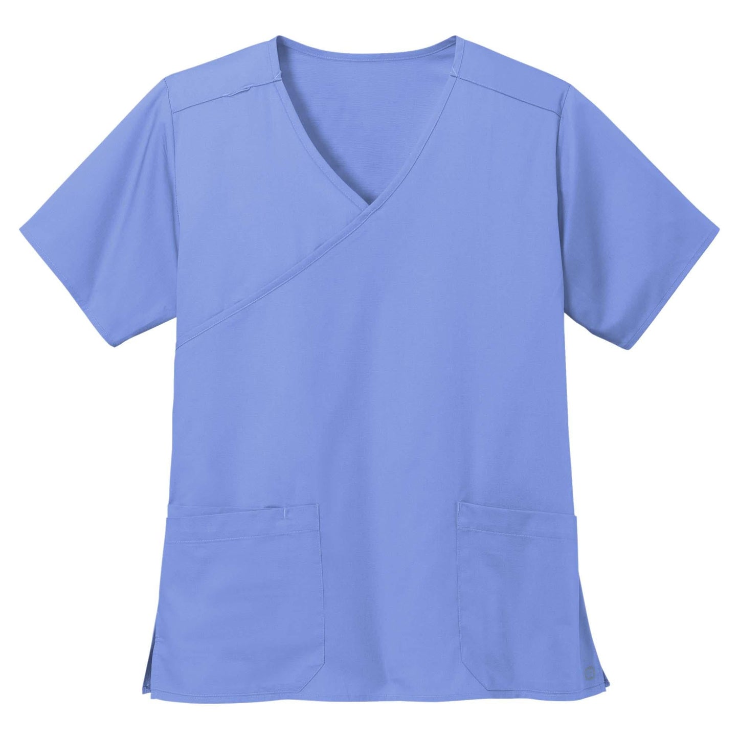 Black Scrub Tops - WonderWink - Comfortable Mock Wrap