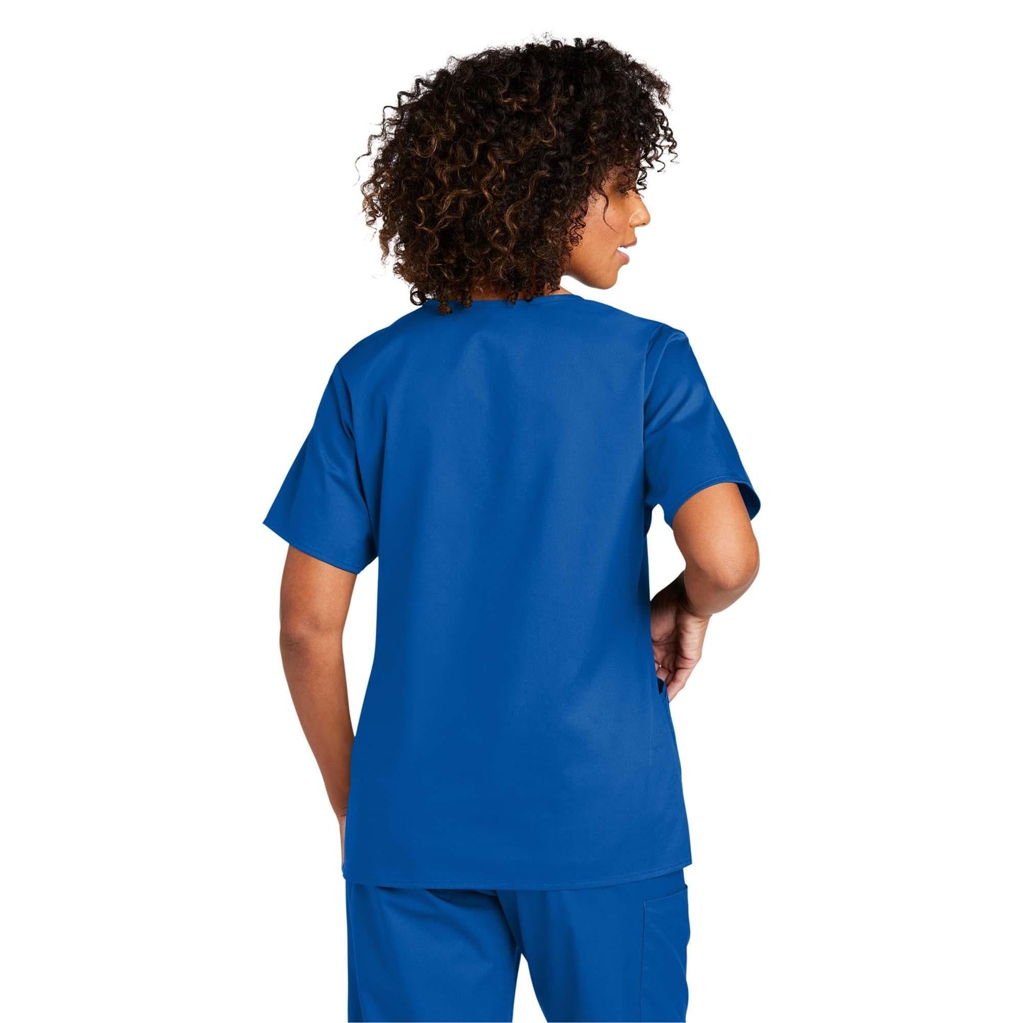 Black Scrub Tops - WonderWink - Comfortable Mock Wrap