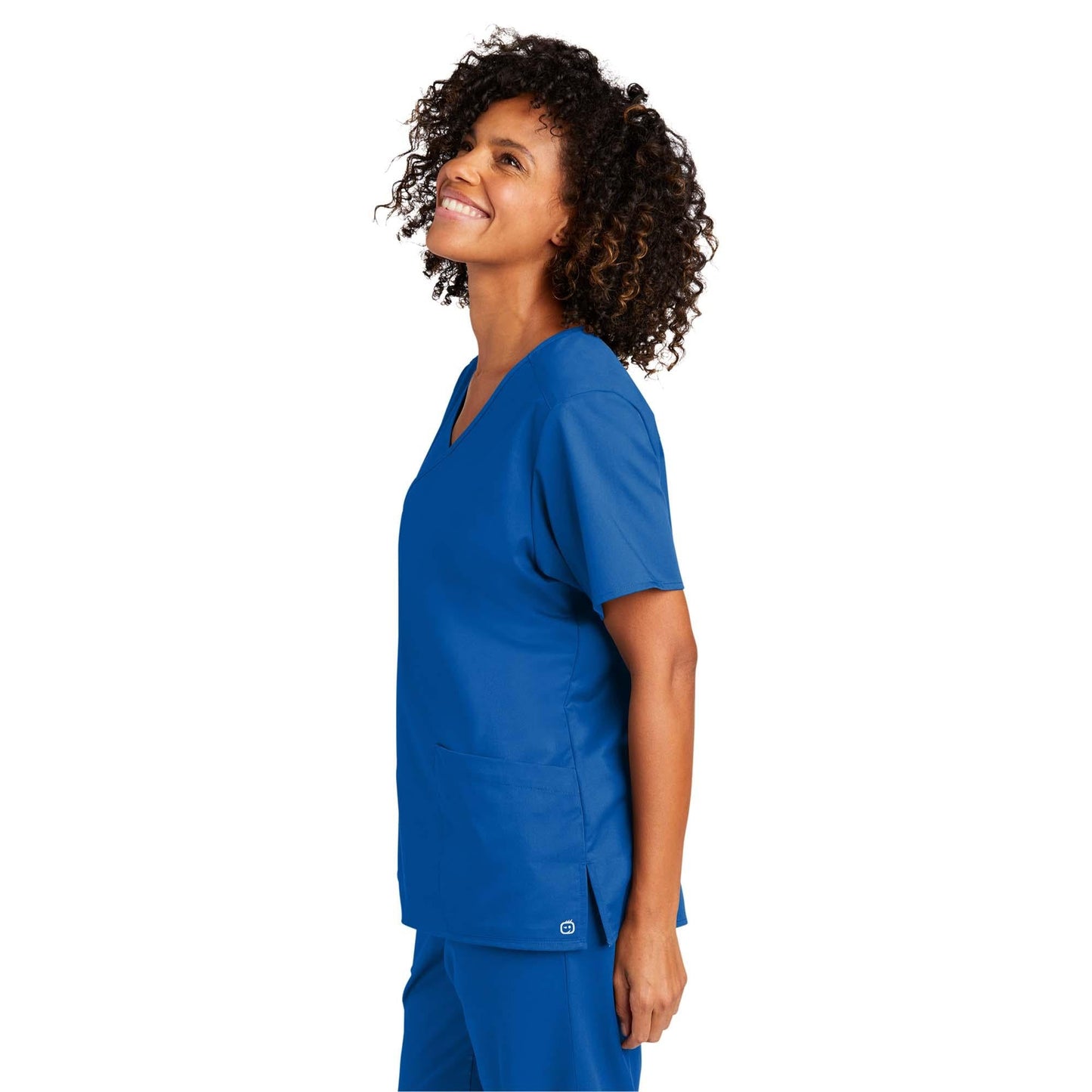 Black Scrub Tops - WonderWink - Comfortable Mock Wrap