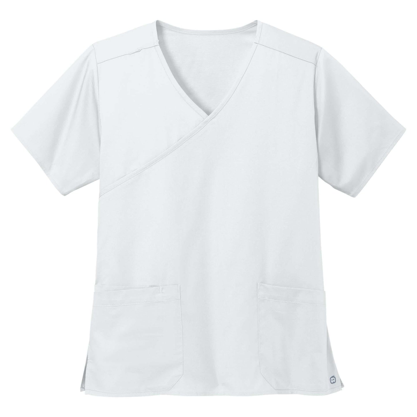 Black Scrub Tops - WonderWink - Comfortable Mock Wrap