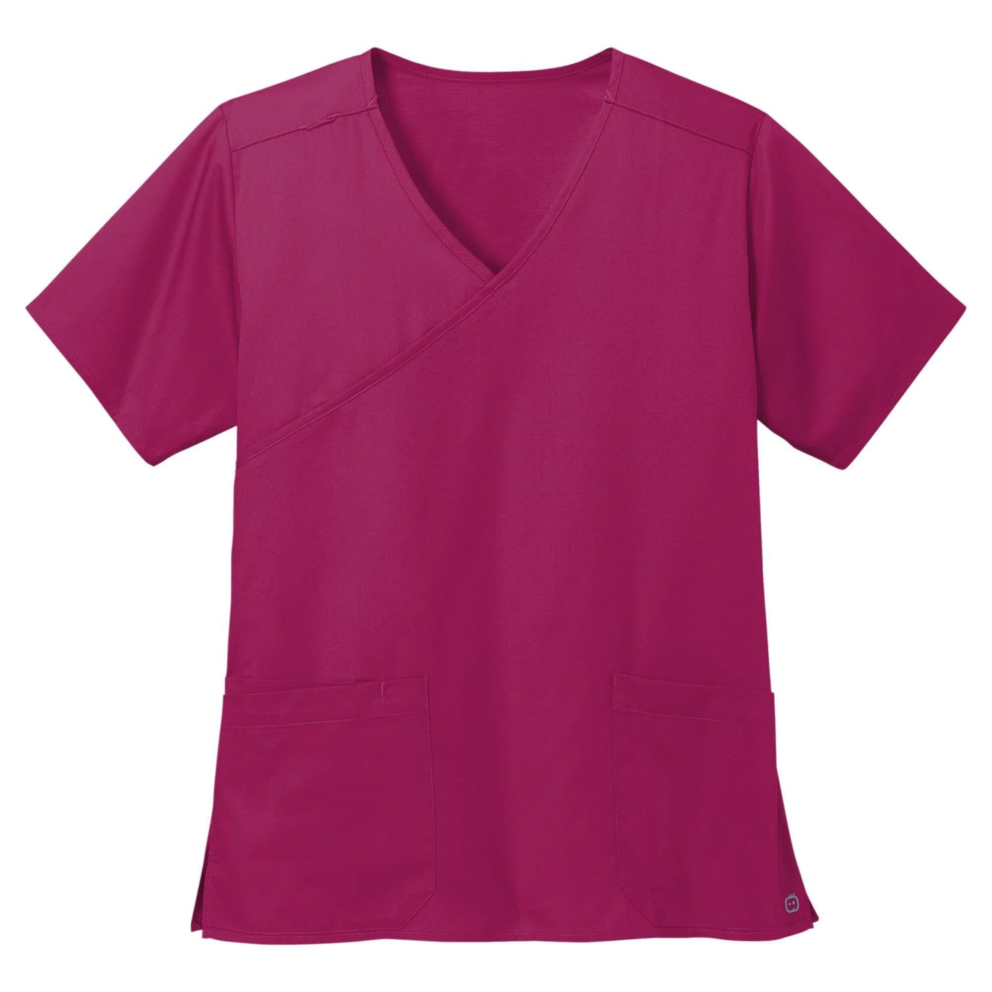 Black Scrub Tops - WonderWink - Comfortable Mock Wrap