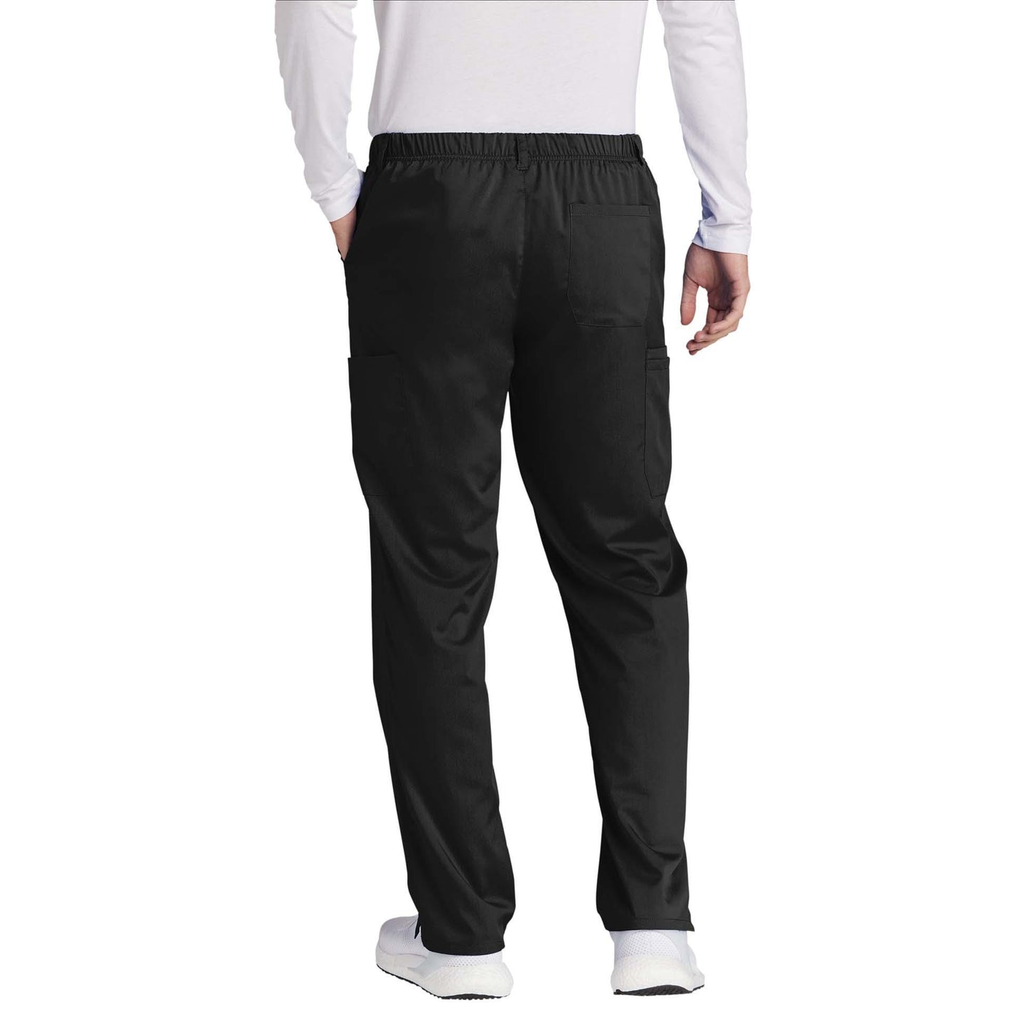 Black Scrub Pants - WonderWink - Comfortable Cargo Style