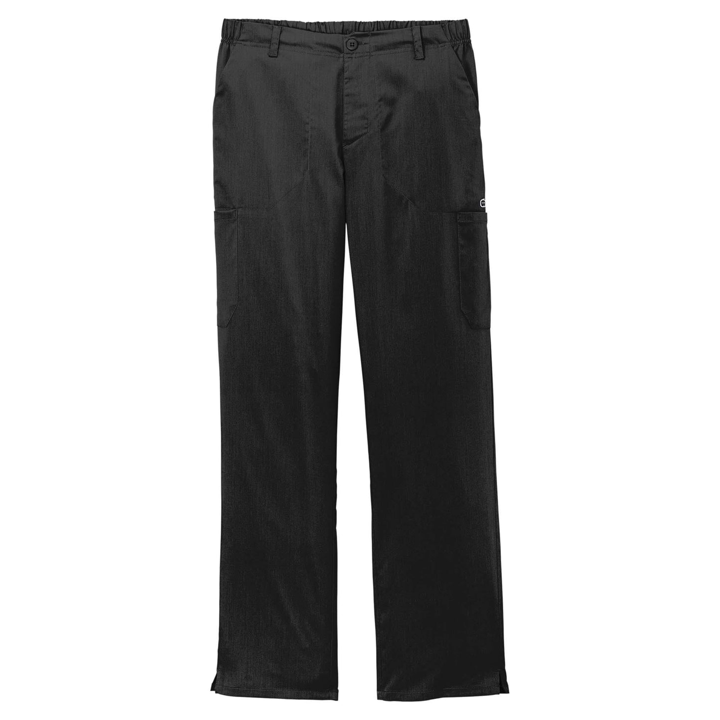 Black Scrub Pants - WonderWink - Comfortable Cargo Style