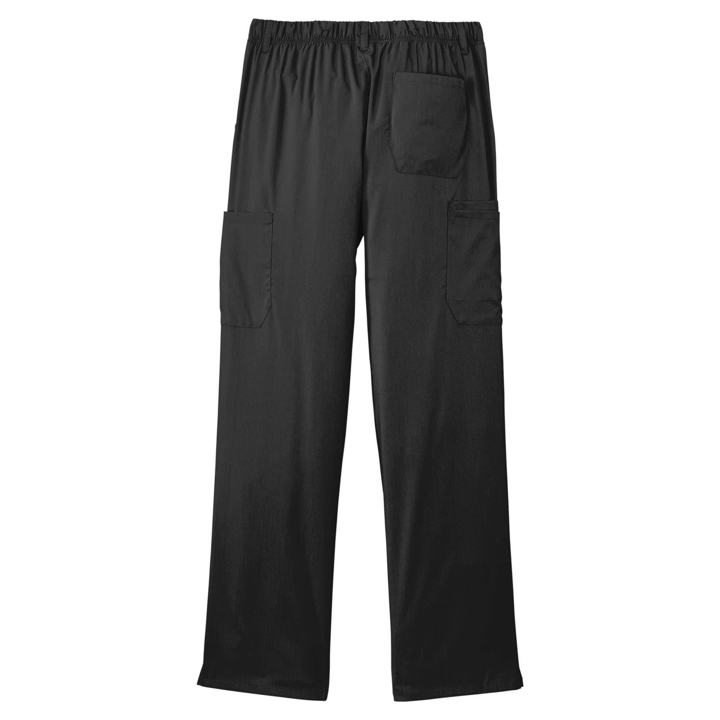 Black Scrub Pants - WonderWink - Comfortable Cargo Style