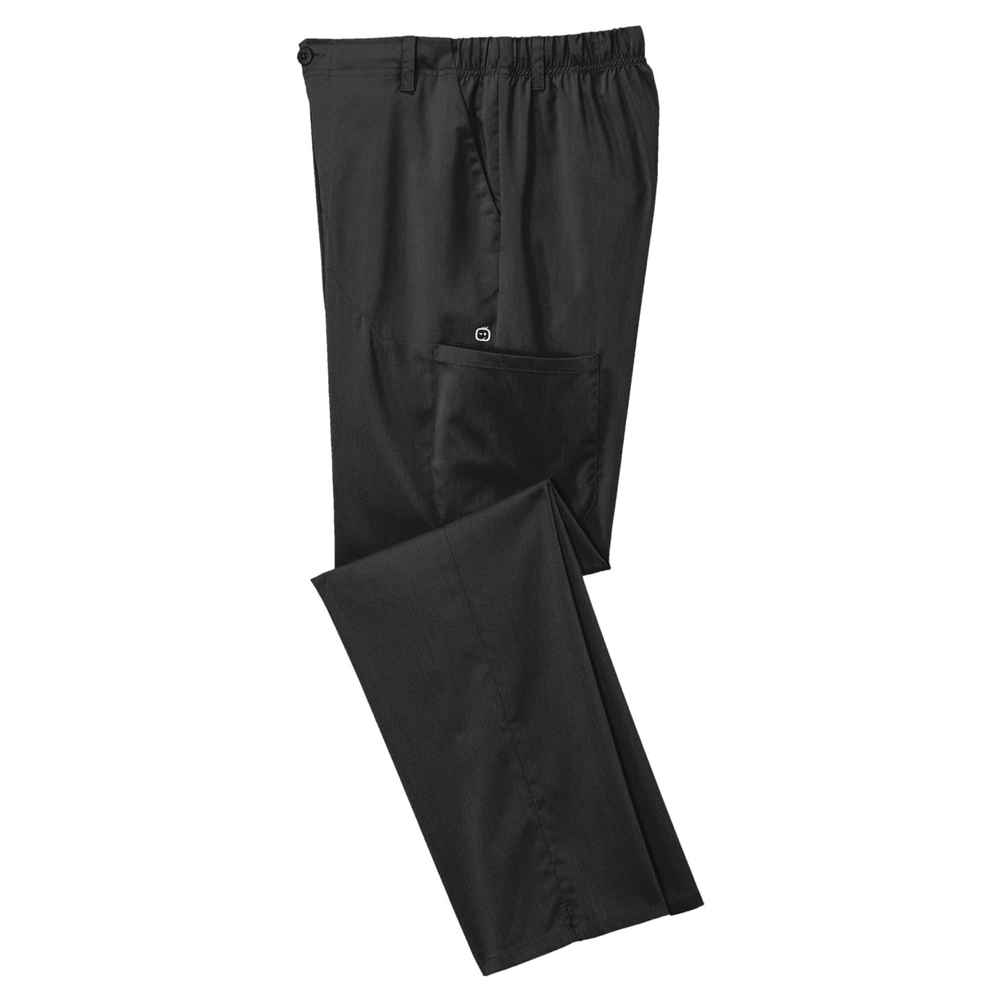 Black Scrub Pants - WonderWink - Comfortable Cargo Style