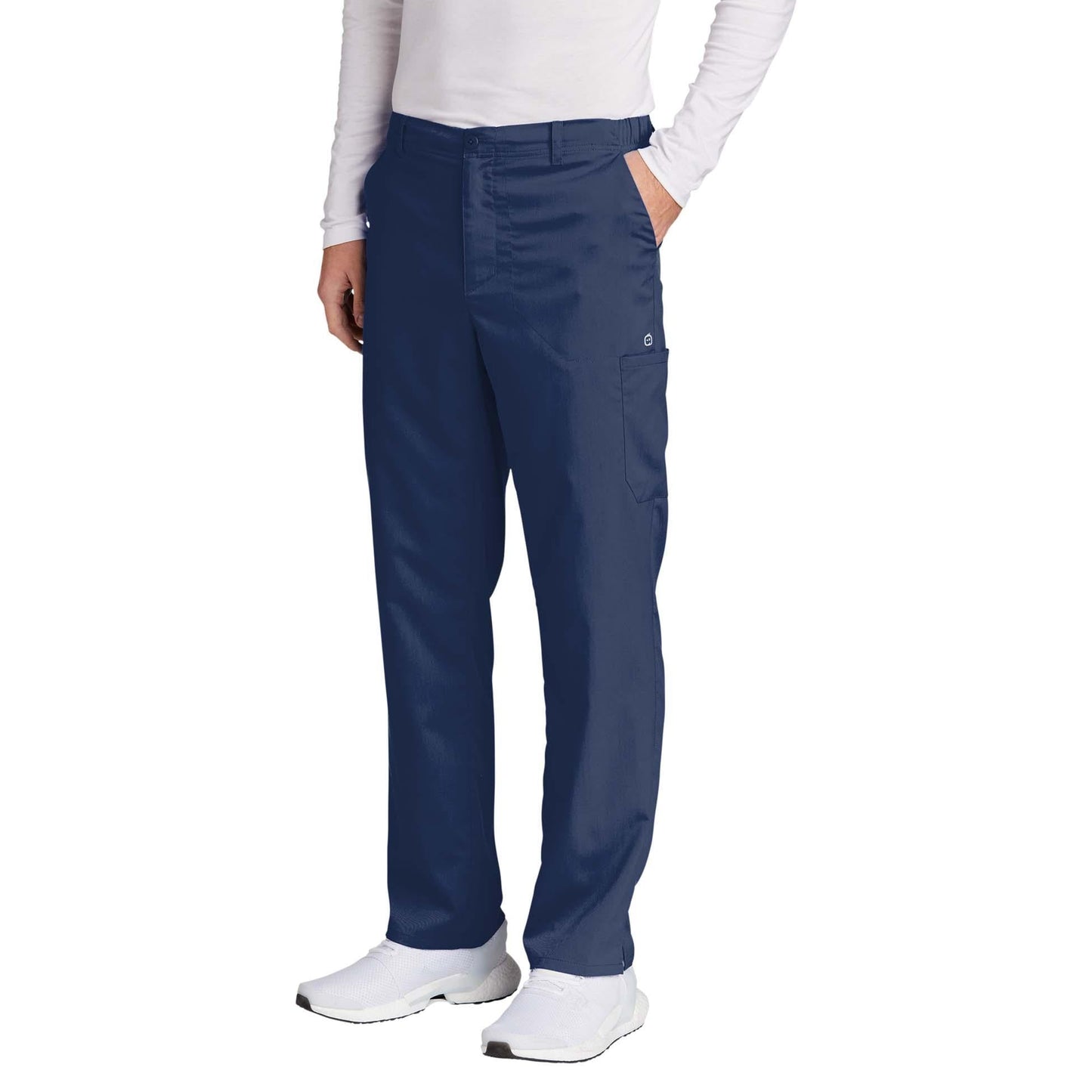 Black Scrub Pants - WonderWink - Comfortable Cargo Style