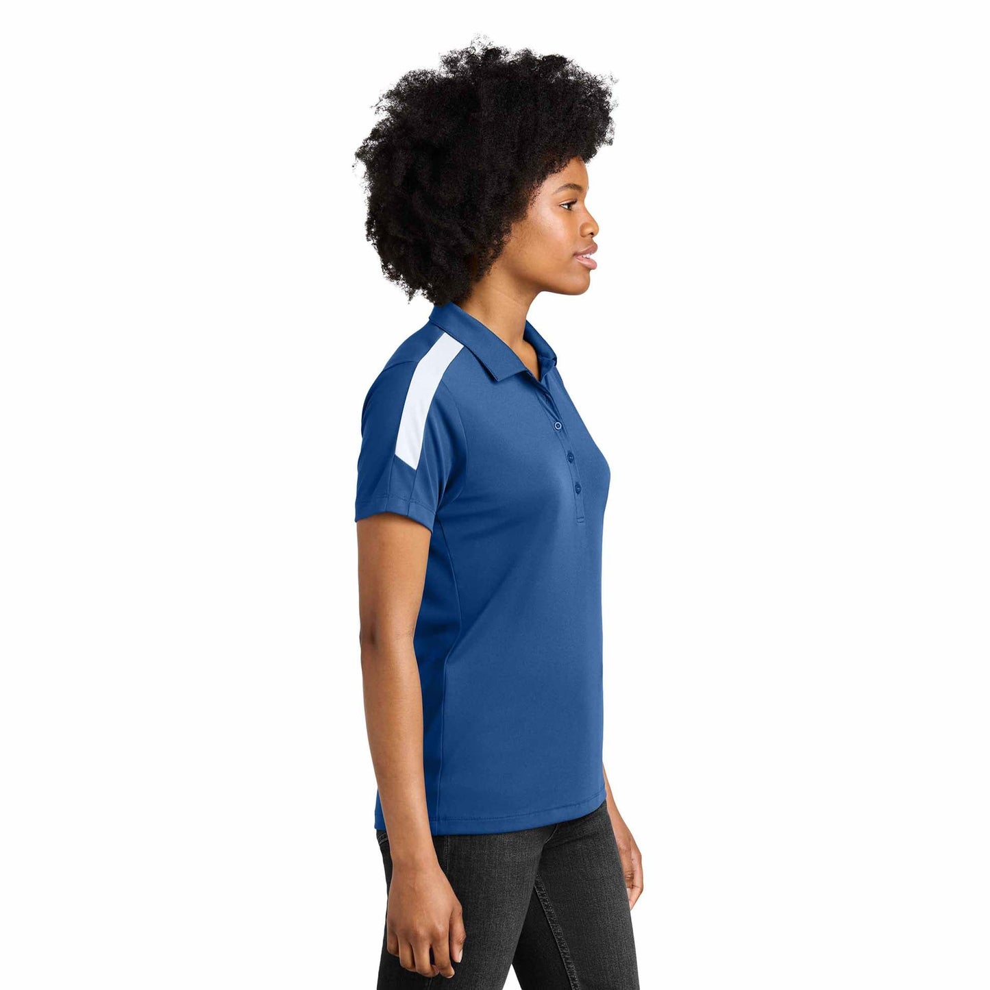 Black/Gold Polo Shirts - Sport-Tek - Moisture Wicking