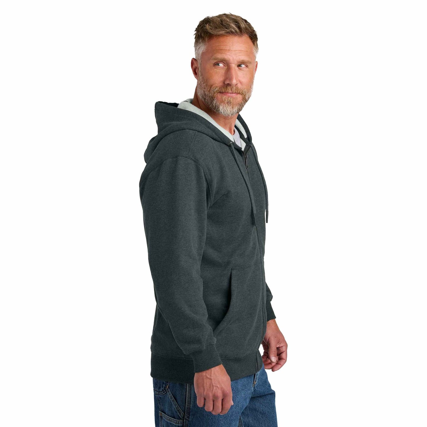 Black Sweatshirts - Cornerstone - Tough Fleece Hoodie - Durable