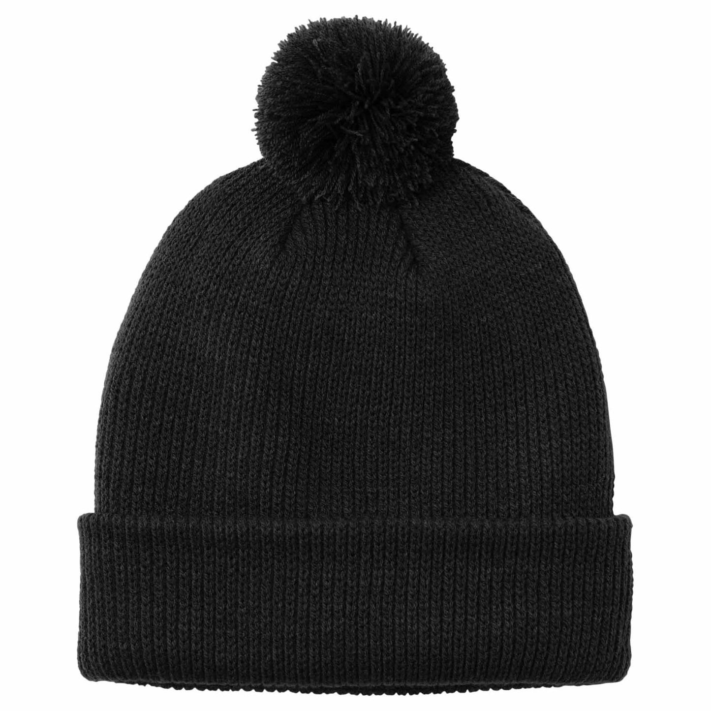 Deep Black Beanie - Port Authority - Stylish Acrylic