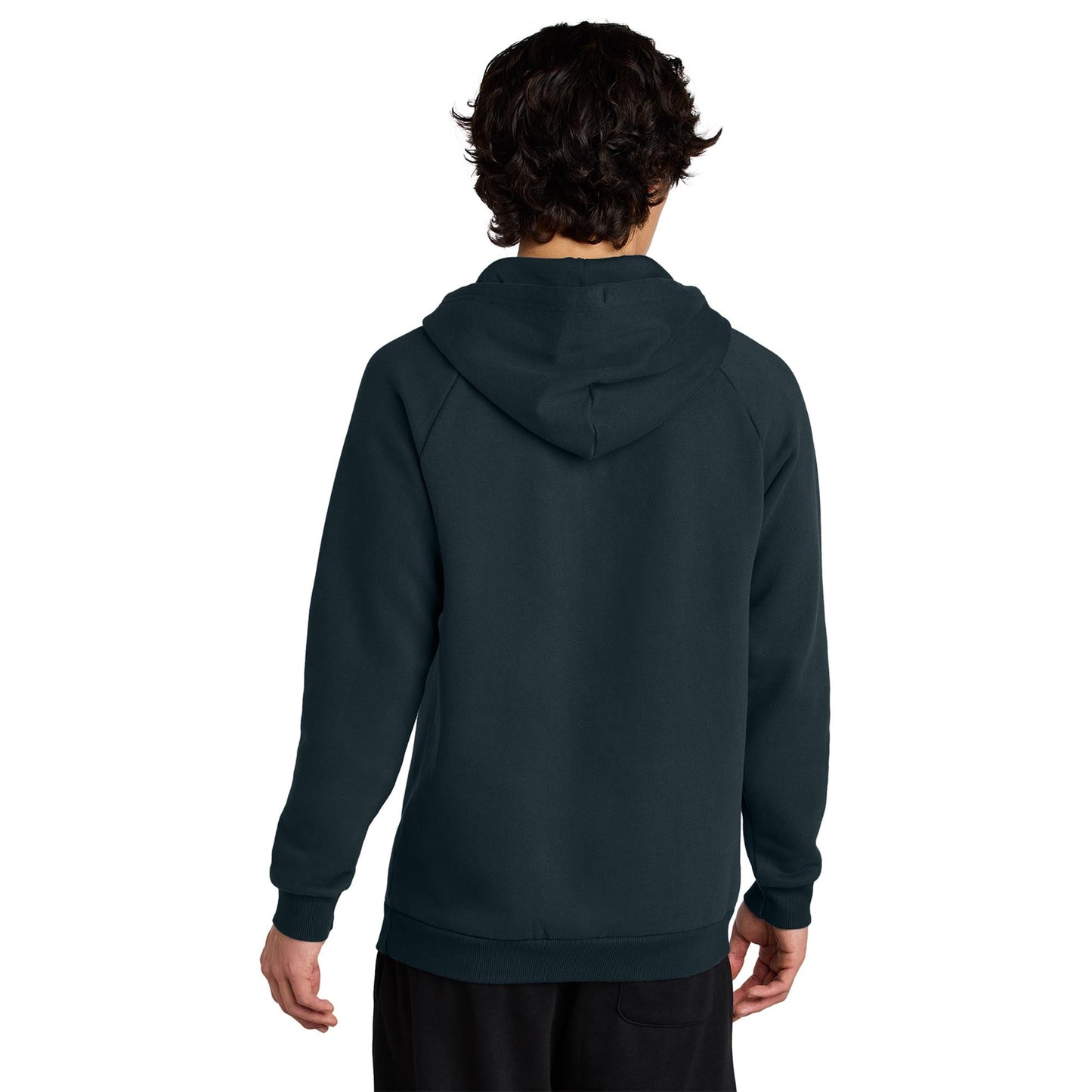 Jet Black Sweatshirt - District - Soft Fleece Fabric