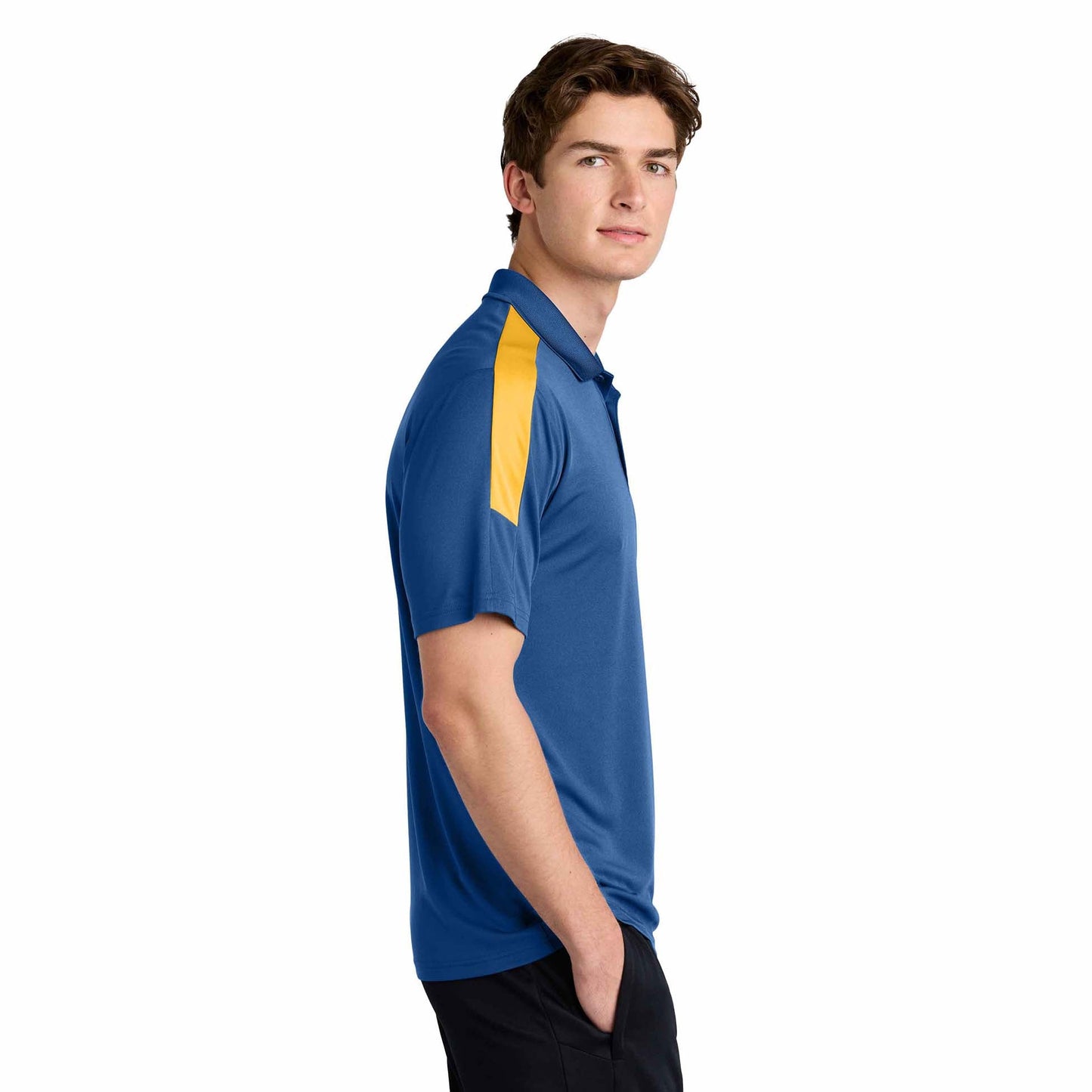 Black/Gold Polo Shirts - Sport-Tek - Stylish Moisture-Wicking