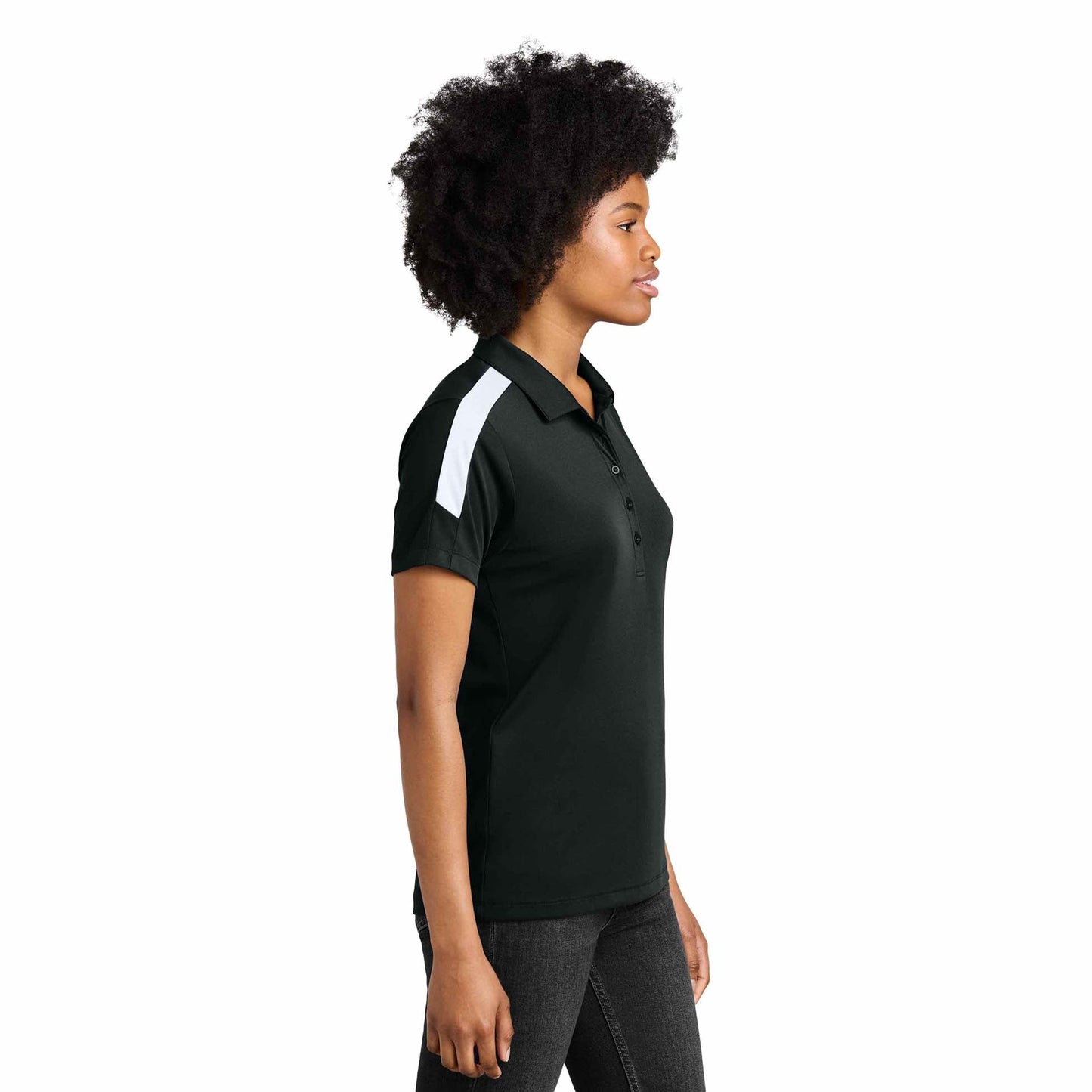 Black/Gold Polo Shirts - Sport-Tek - Moisture Wicking