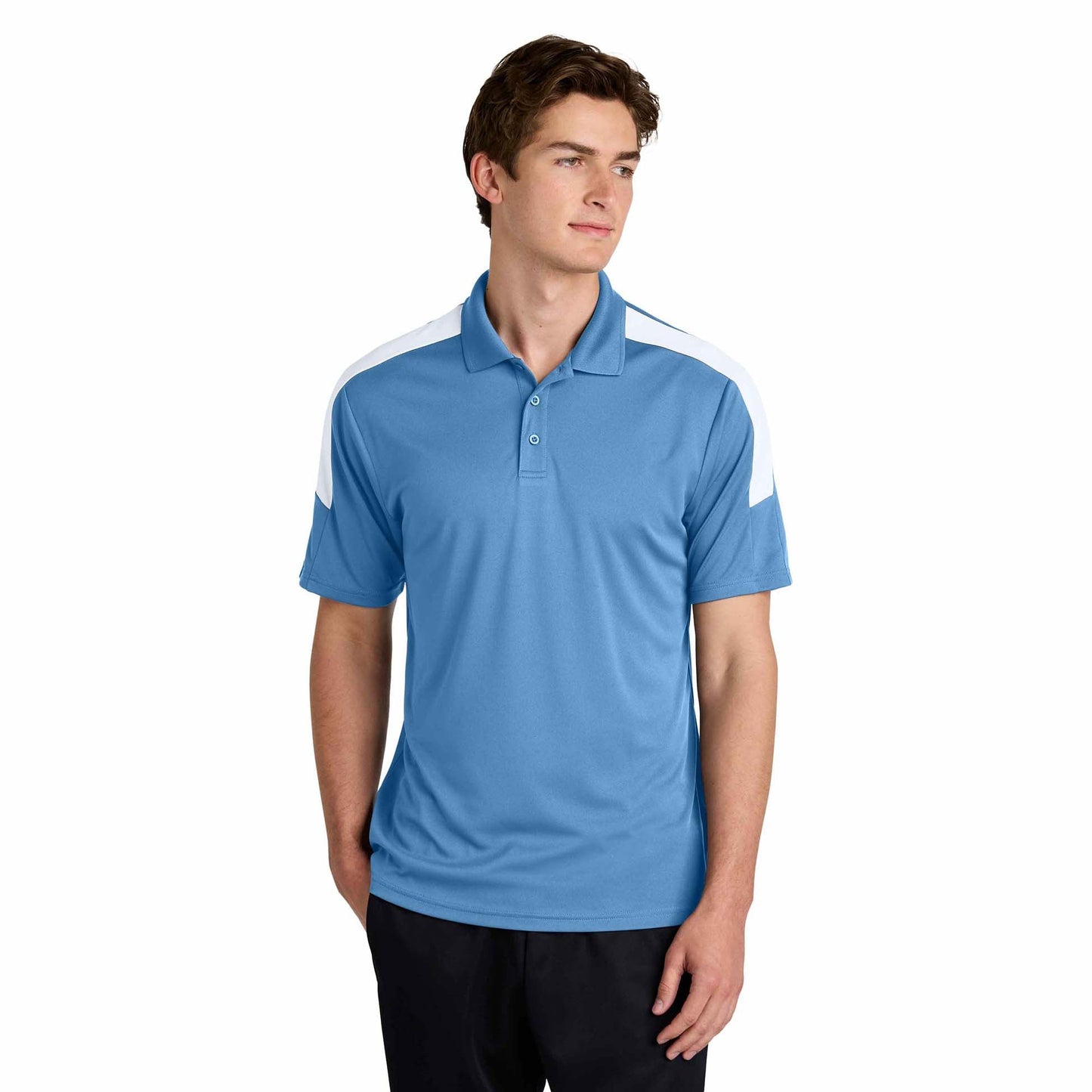 Black/Gold Polo Shirts - Sport-Tek - Stylish Moisture-Wicking