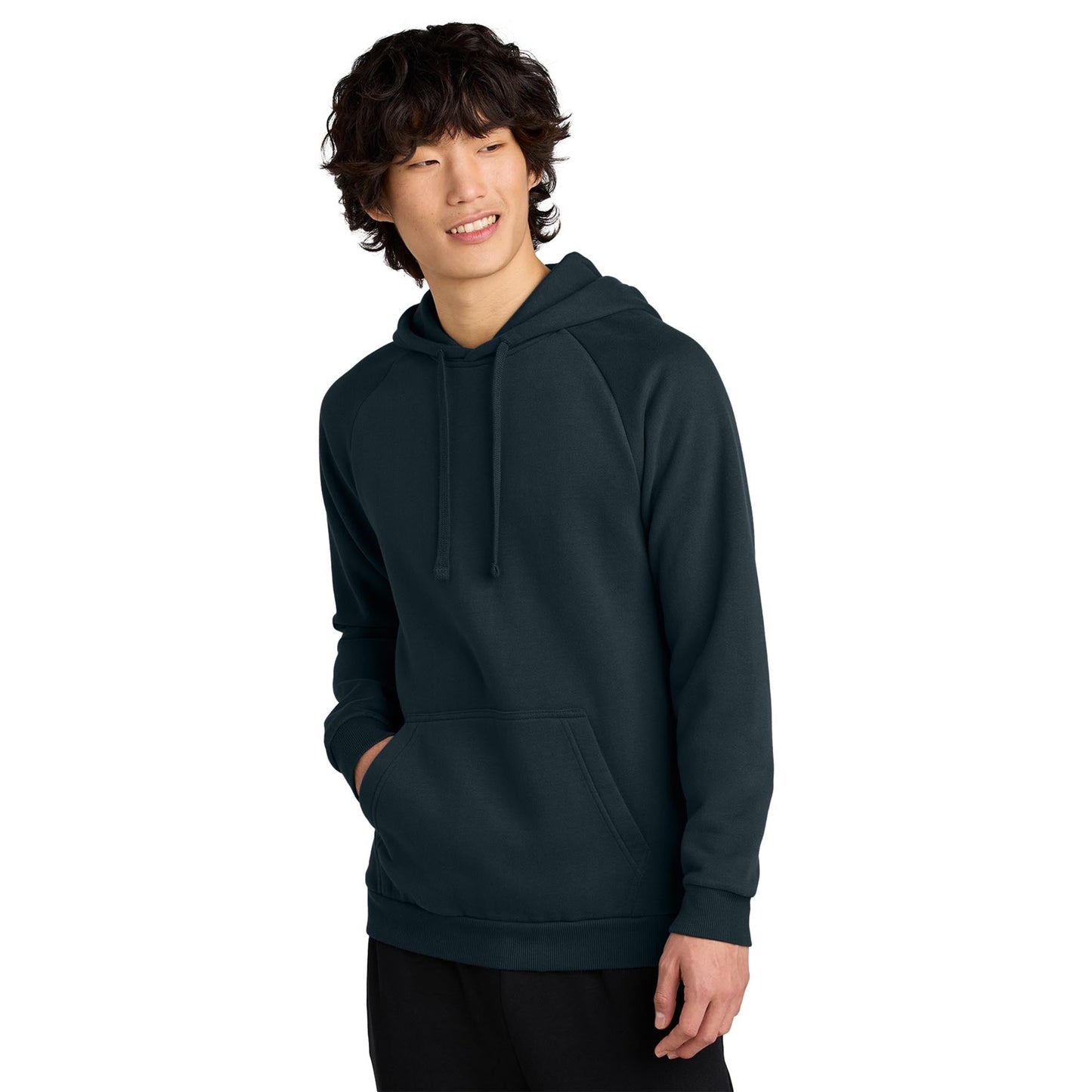 Jet Black Sweatshirt - District - Soft Fleece Fabric
