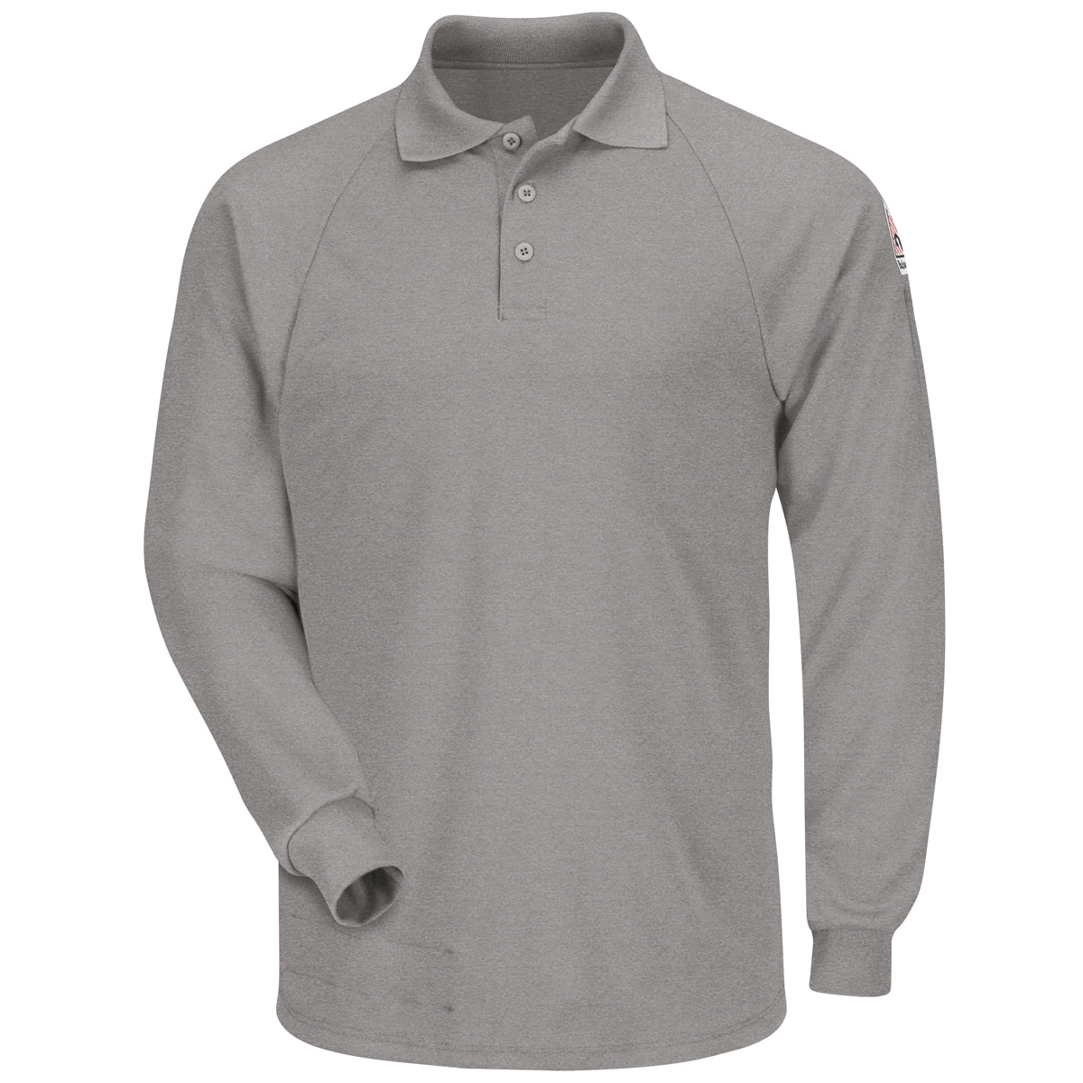 Grey Lightweight Polo - Bulwark FR - Moisture Wicking