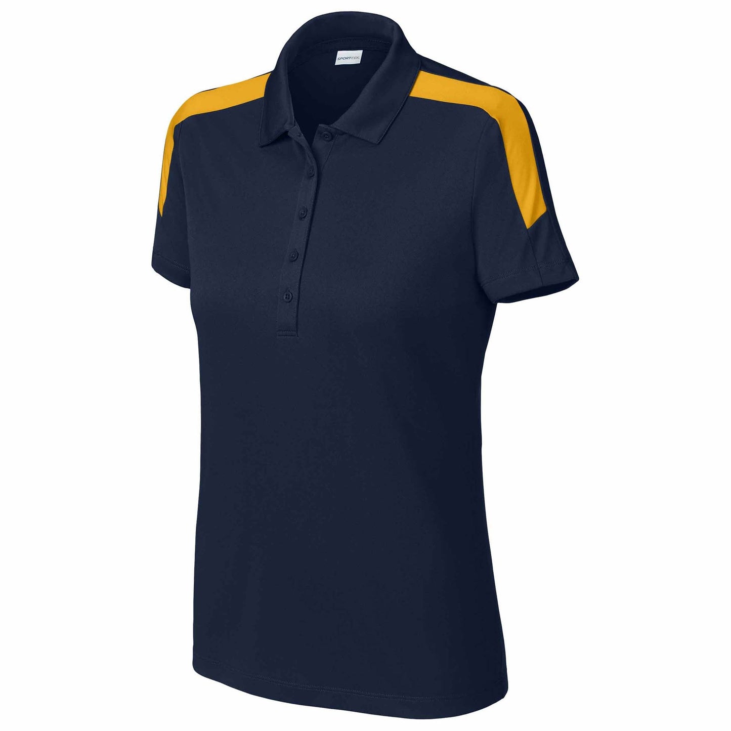 Black/Gold Polo Shirts - Sport-Tek - Moisture Wicking