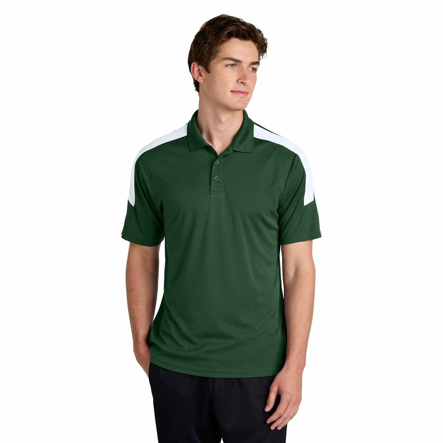 Black/Gold Polo Shirts - Sport-Tek - Stylish Moisture-Wicking