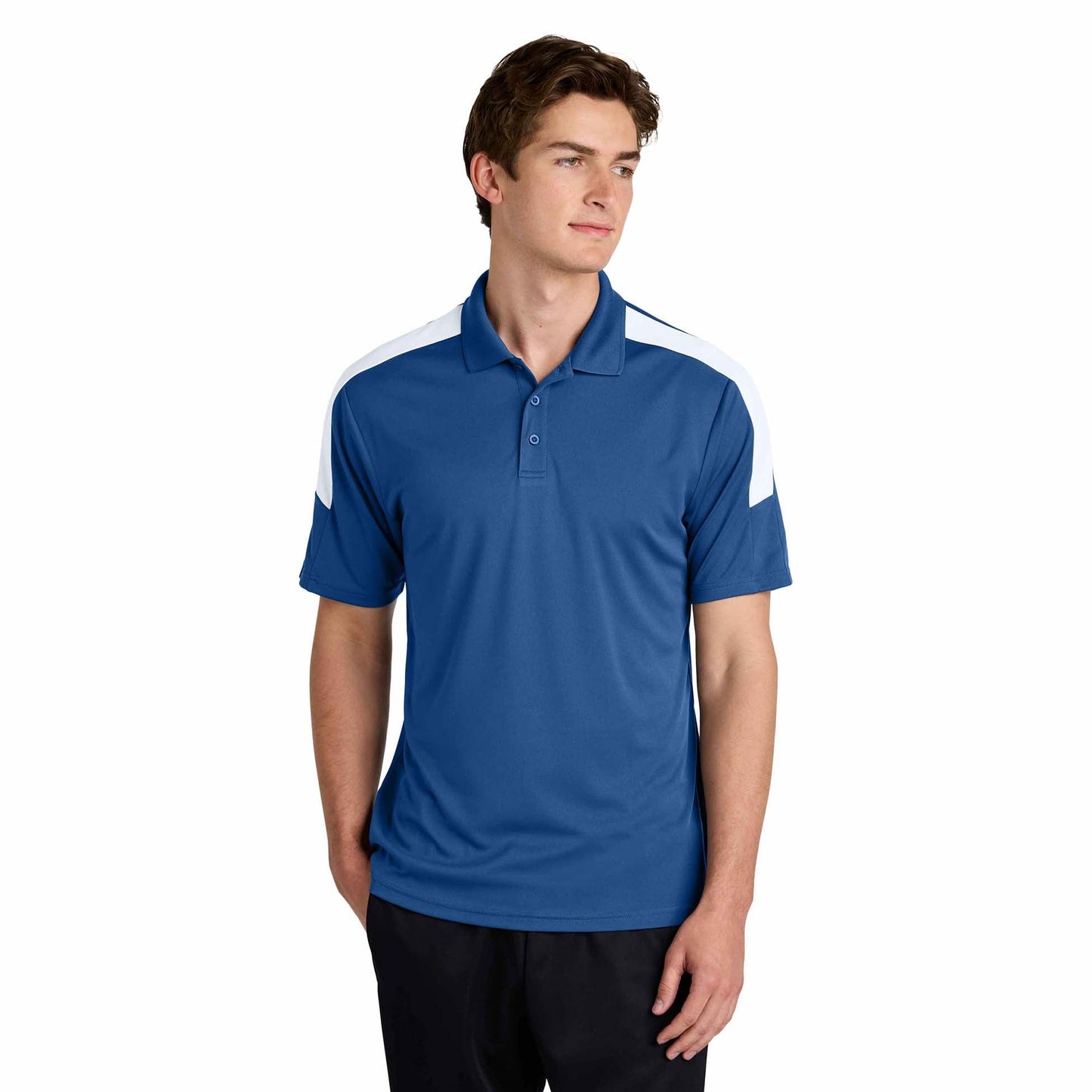 Black/Gold Polo Shirts - Sport-Tek - Stylish Moisture-Wicking
