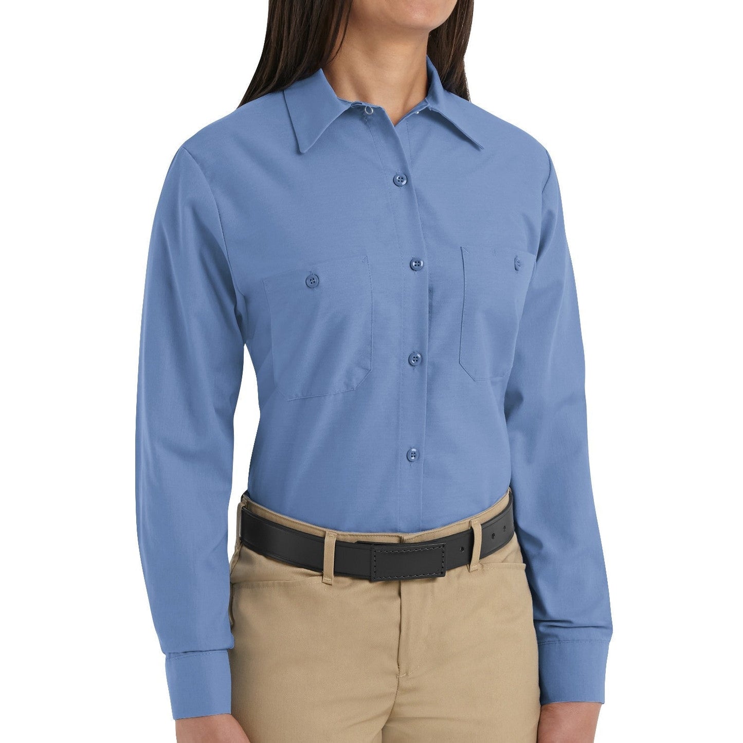 Black Button Up Shirts - Red Kap - Lightweight Work