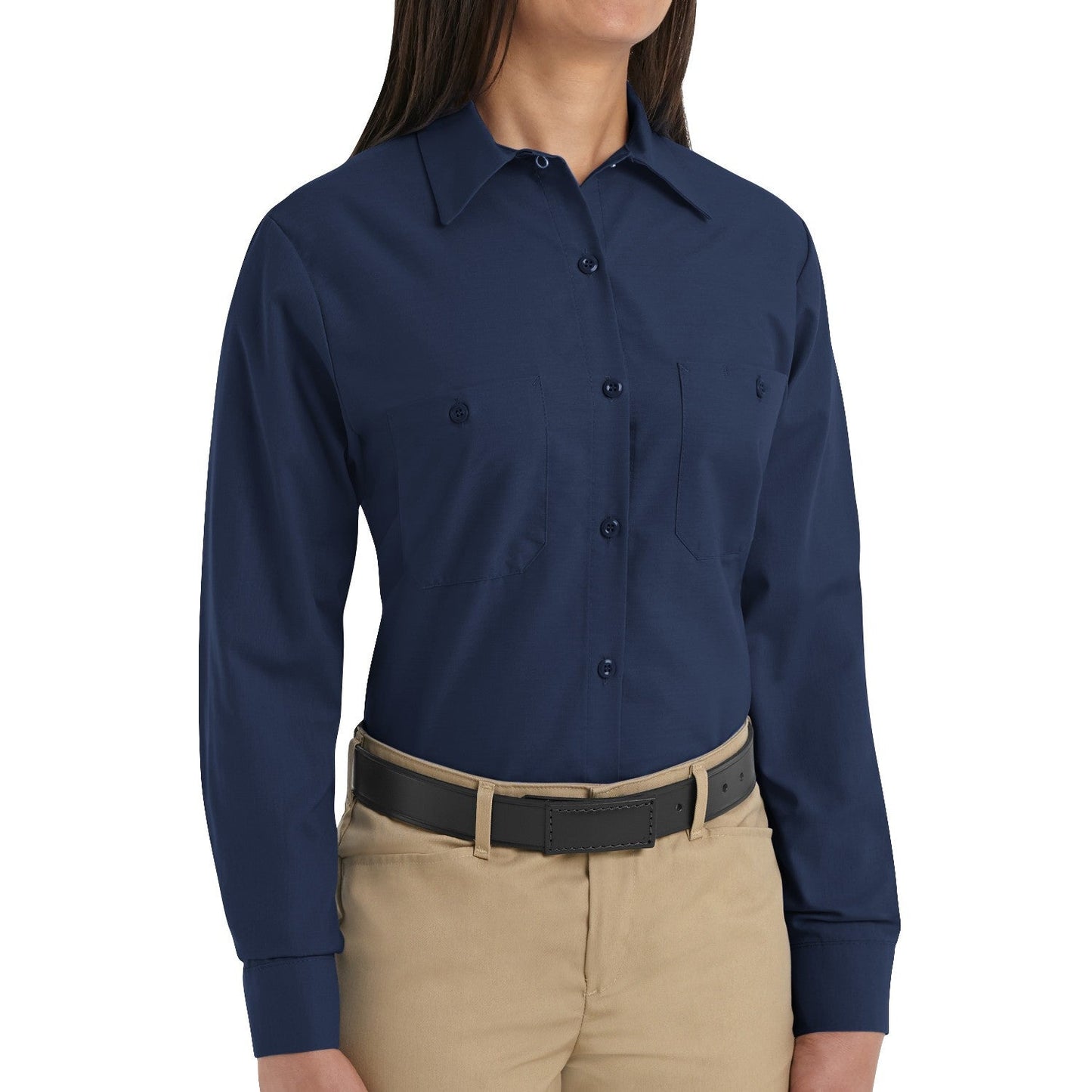 Black Button Up Shirts - Red Kap - Lightweight Work