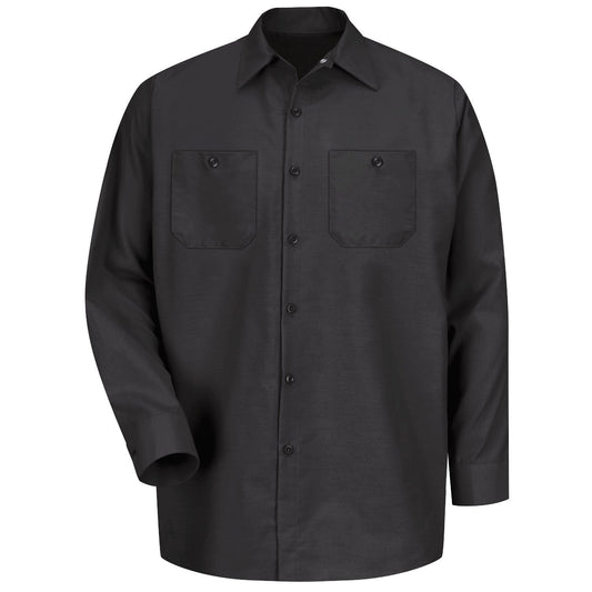 Black Button Up Shirt - Red Kap - Industrial Work Fit