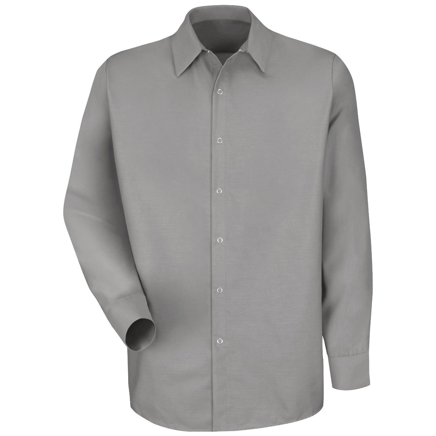 Light Grey Button Up Shirt - Red Kap - Durable Fabric