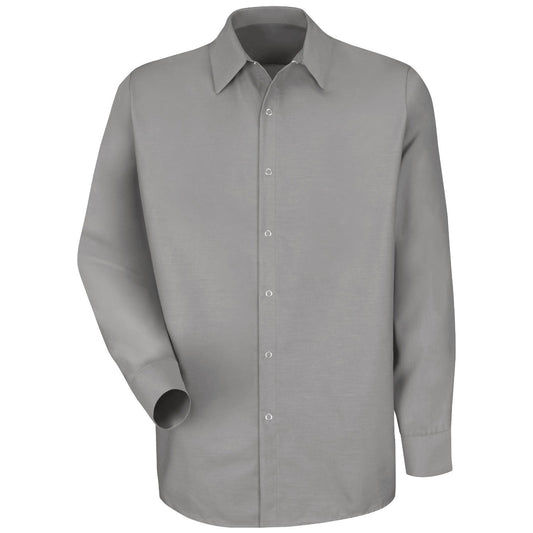 Light Grey Button Up Shirt - Red Kap - Durable Fabric