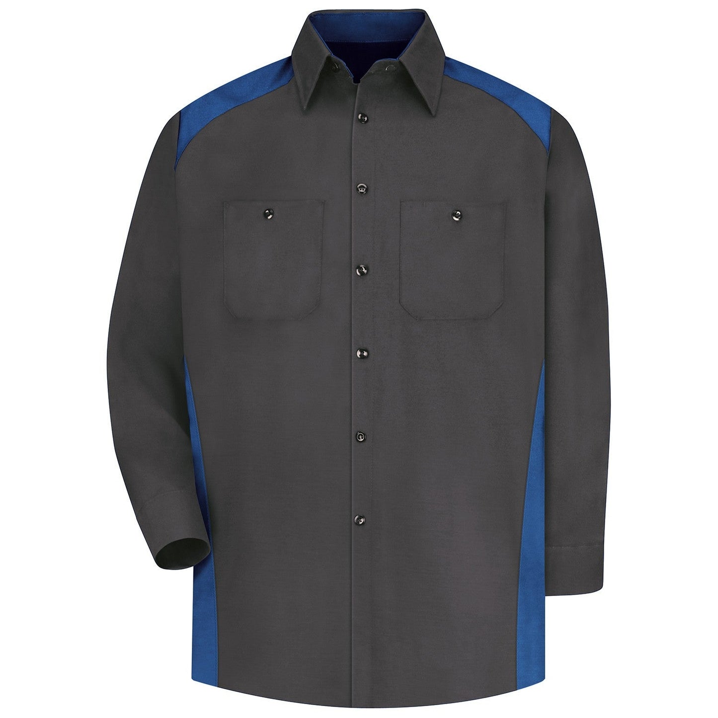 Silver/Black Button Up Shirt - Red Kap - Stain Resistant