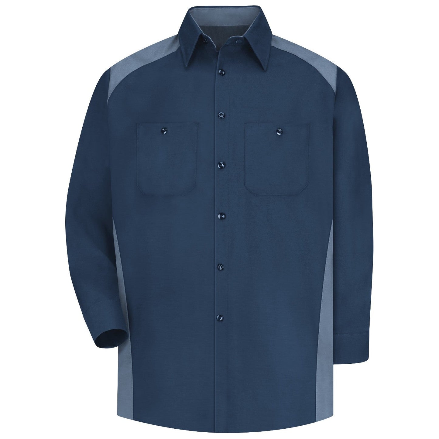 Silver/Black Button Up Shirt - Red Kap - Stain Resistant