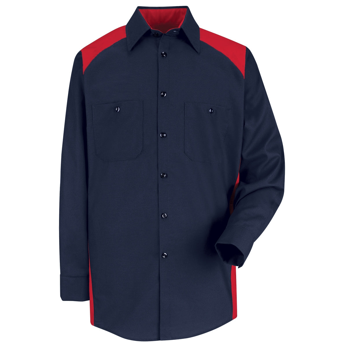 Silver/Black Button Up Shirt - Red Kap - Stain Resistant