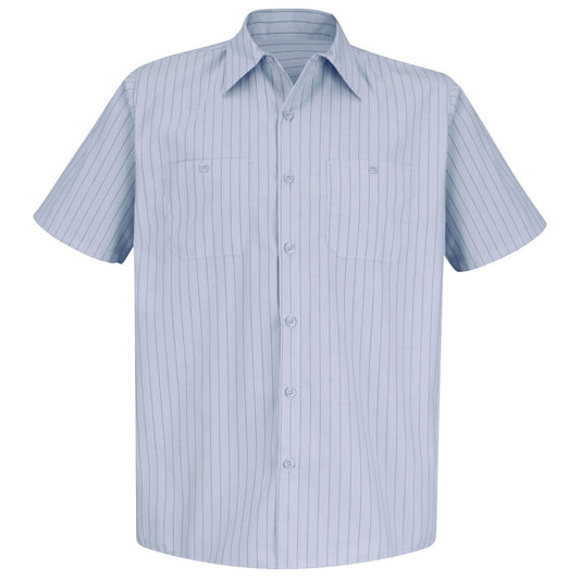 Light Blue Button Up Shirt - Red Kap - Industrial Poplin
