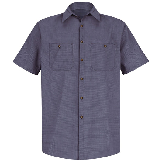 Blue/Charcoal Check Shirt - Red Kap - Lightweight Fabric