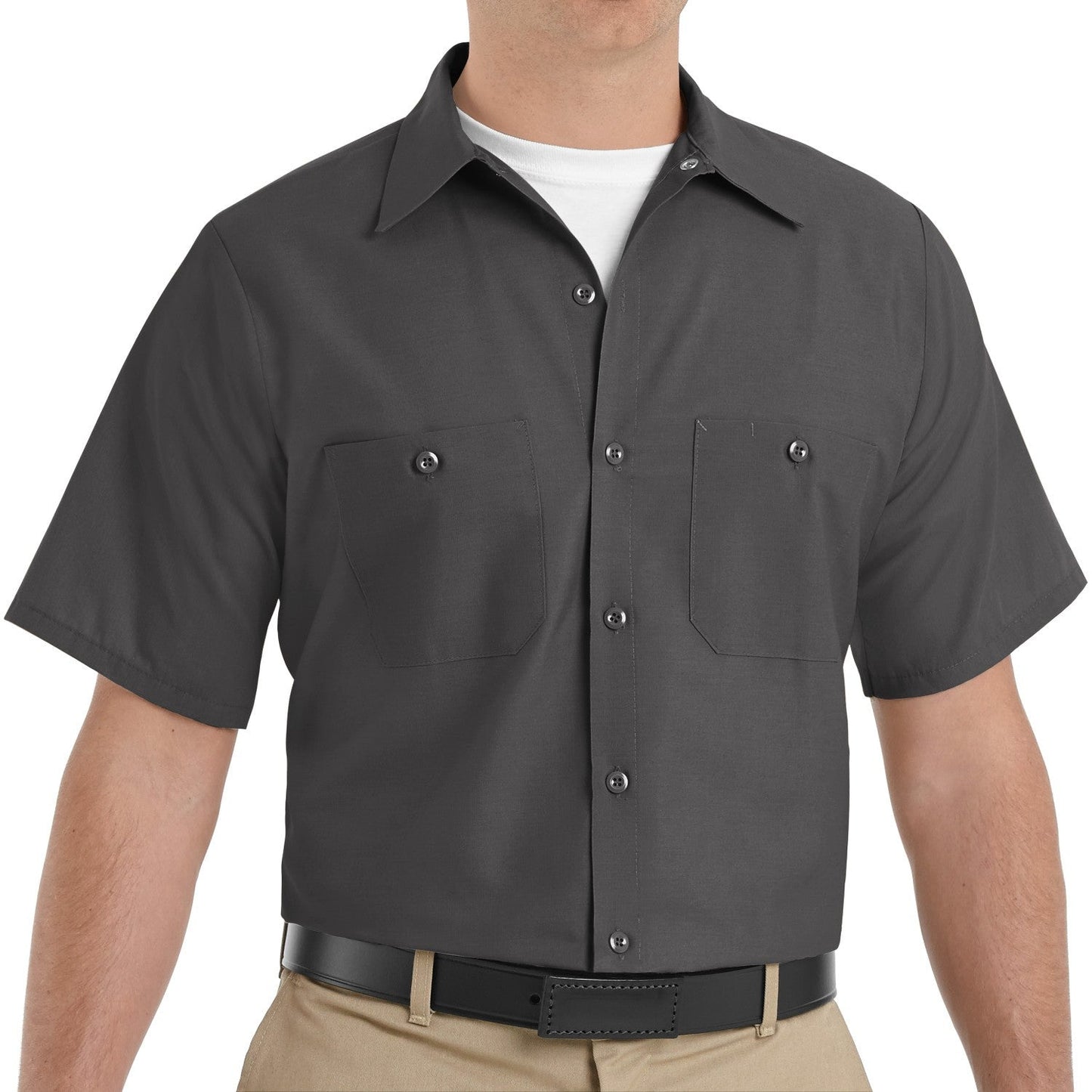 Black Button Up Shirts - Red Kap - Durable Design