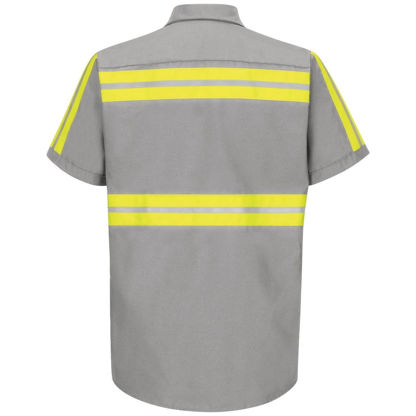 Light Grey Button Up Shirt - Red Kap - Enhanced Visibility